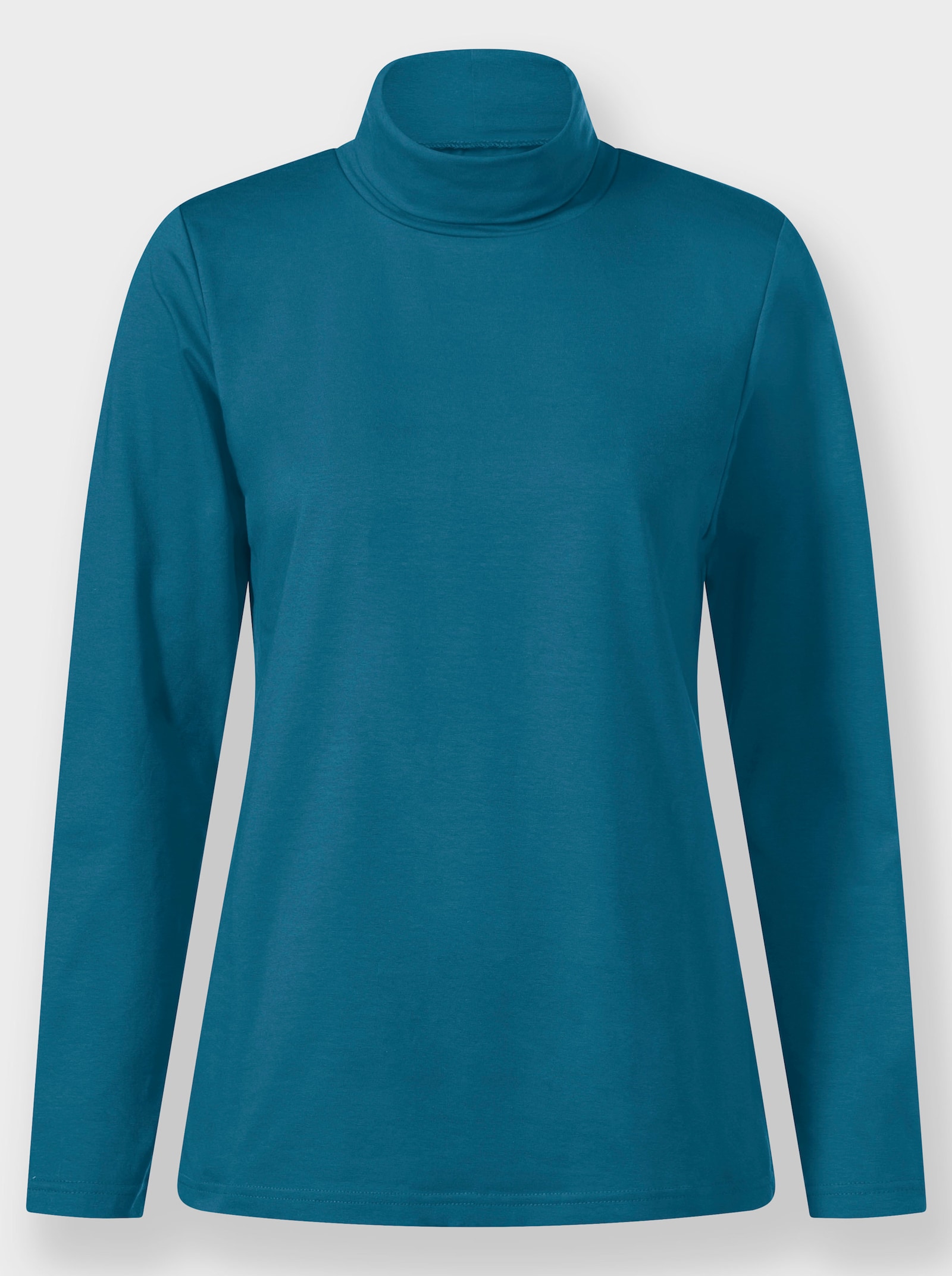 Tričko s rolákovým golierom z certifikovanej bavlny - topásová