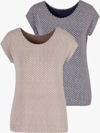 Vivance T-shirt - taupe, bleu