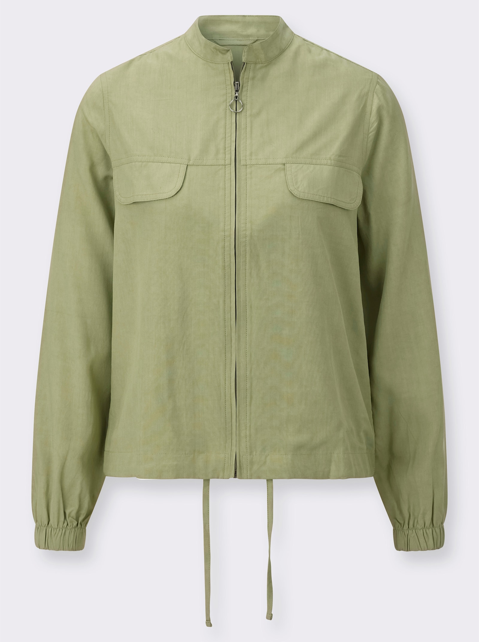 Blusenjacke in Oversize-Form - schilf