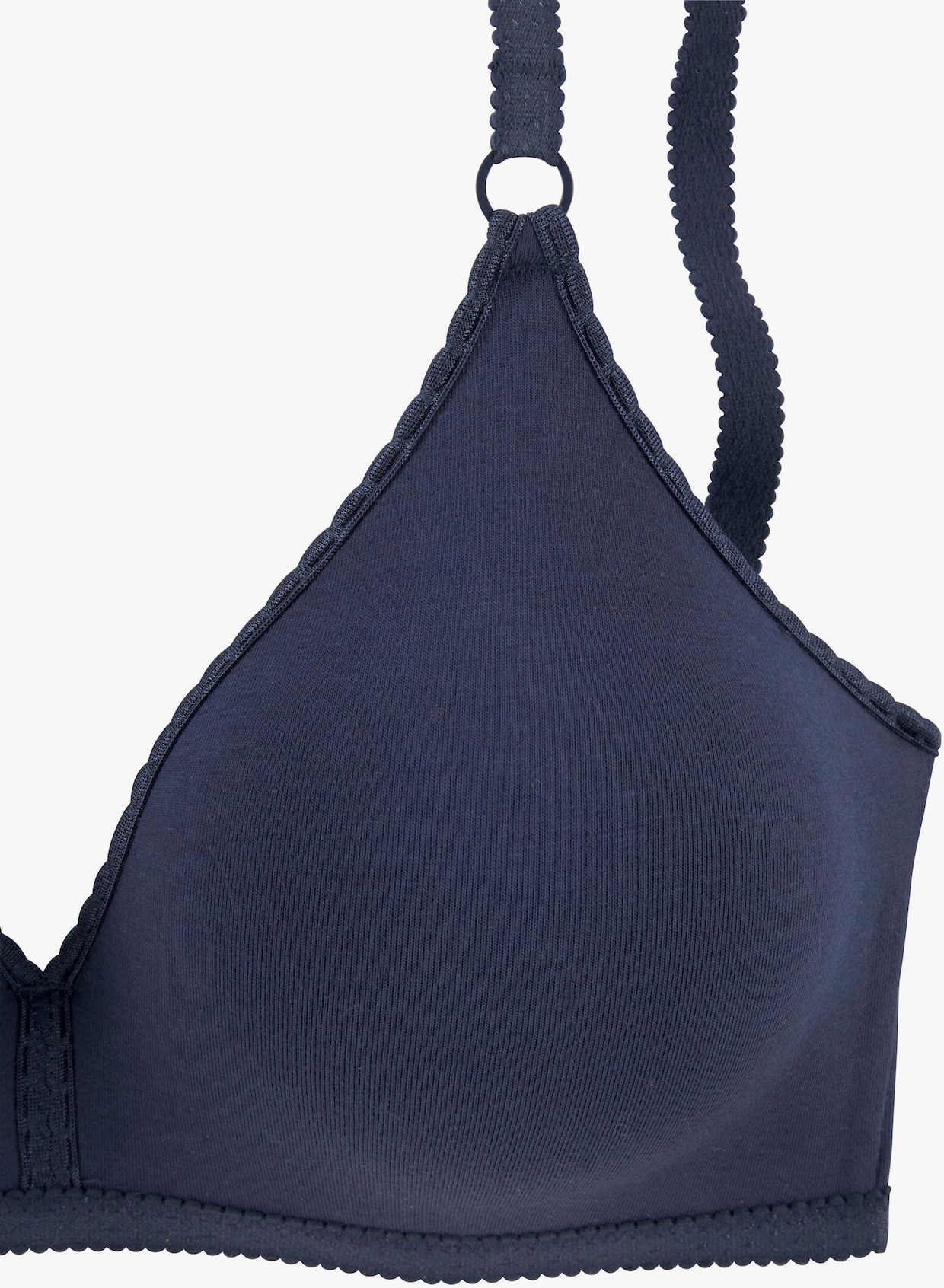 petite fleur Soutien-gorge Bralette - marine + blanc