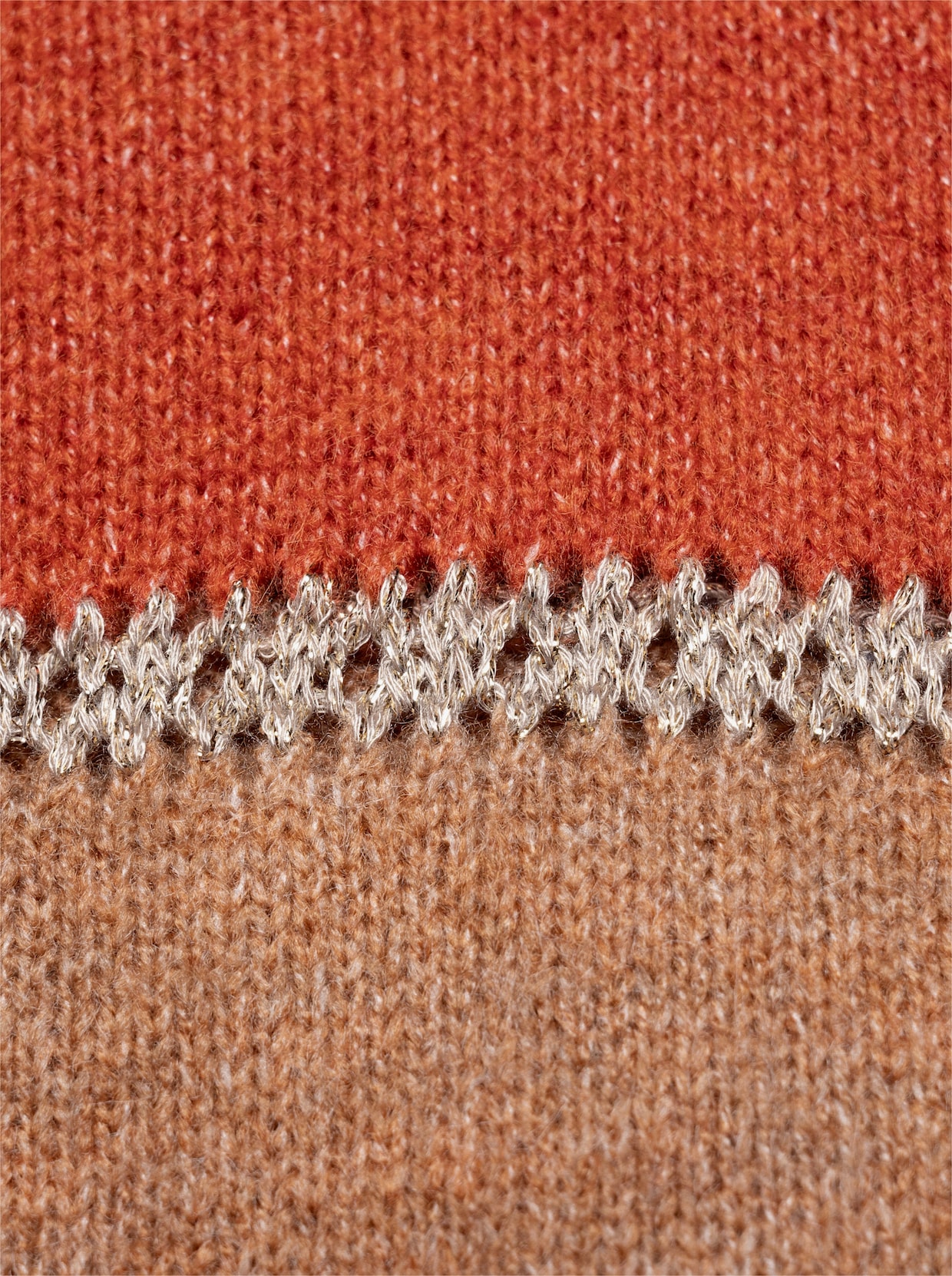 heine Streifenpullover - khaki-terra-meliert
