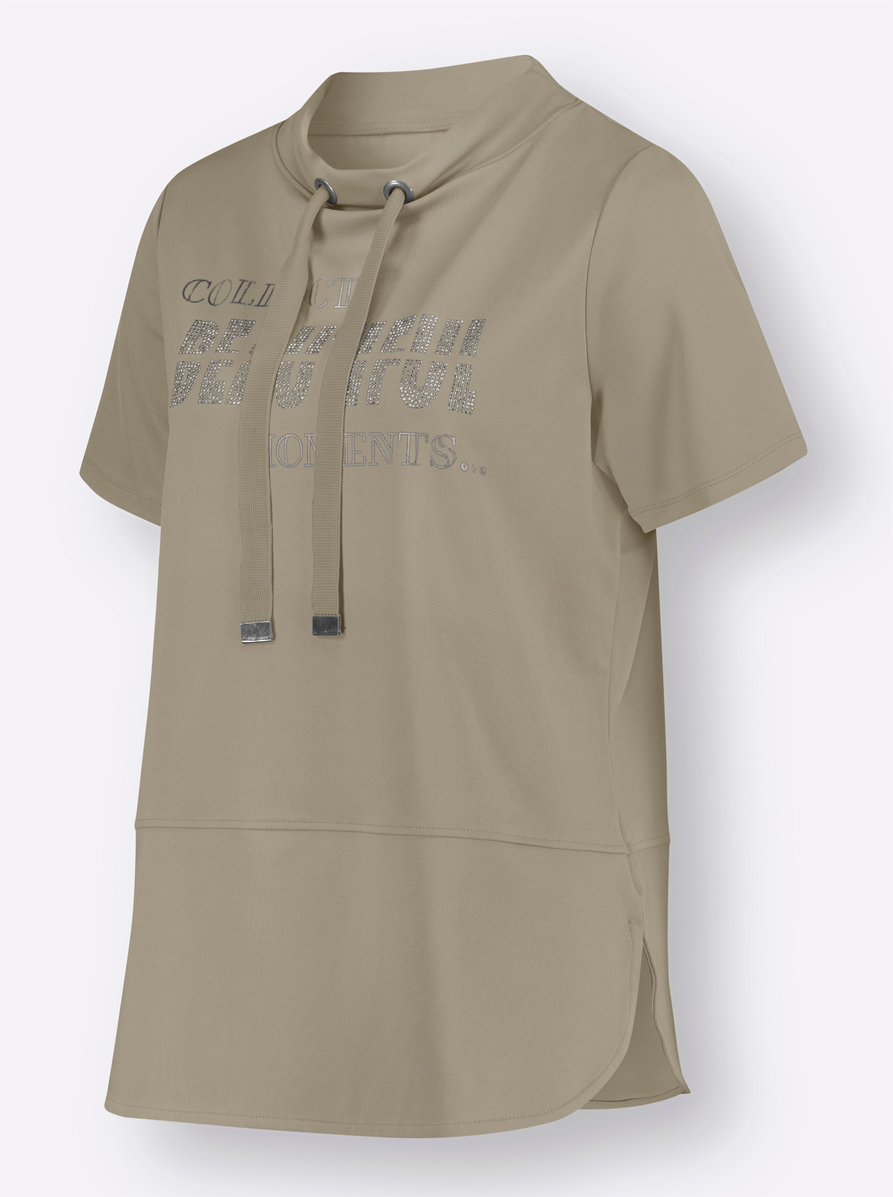Stehkragenshirt in schlamm | Witt
