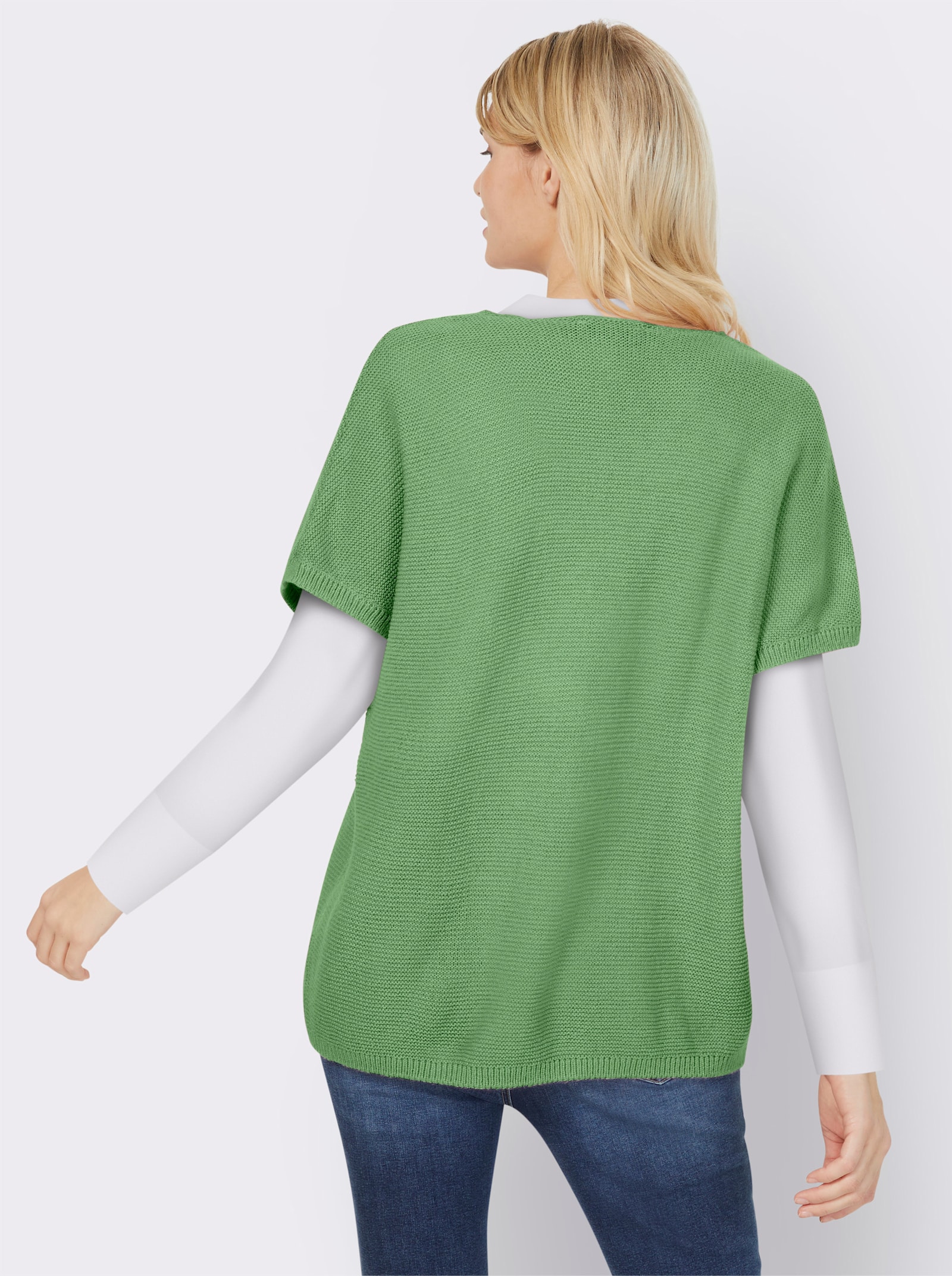 heine Averecht gebreide lange slip-over - appel