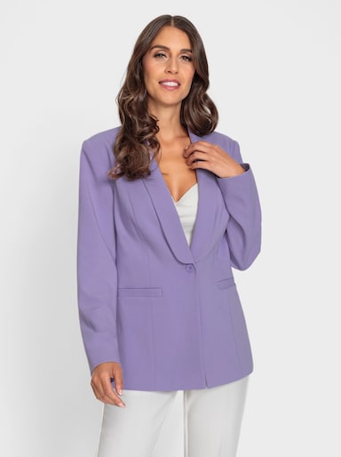 heine Blazer mit Schalkragen - lavendel