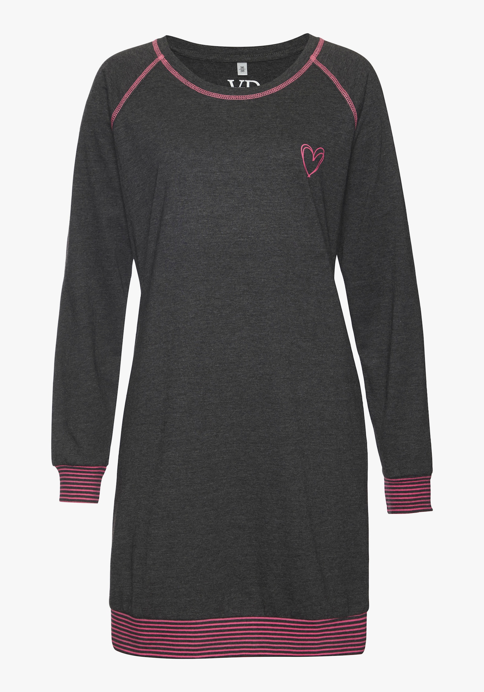 Vivance Dreams Chemise de nuit - anthracite chiné