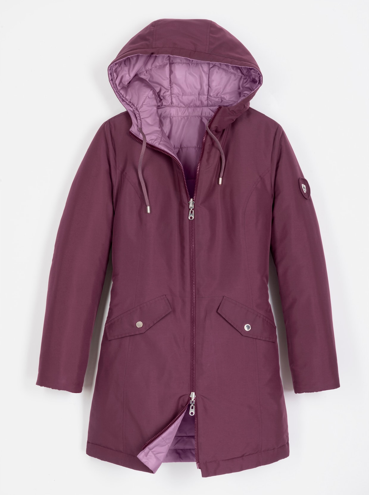 Wendejacke - burgund-violett