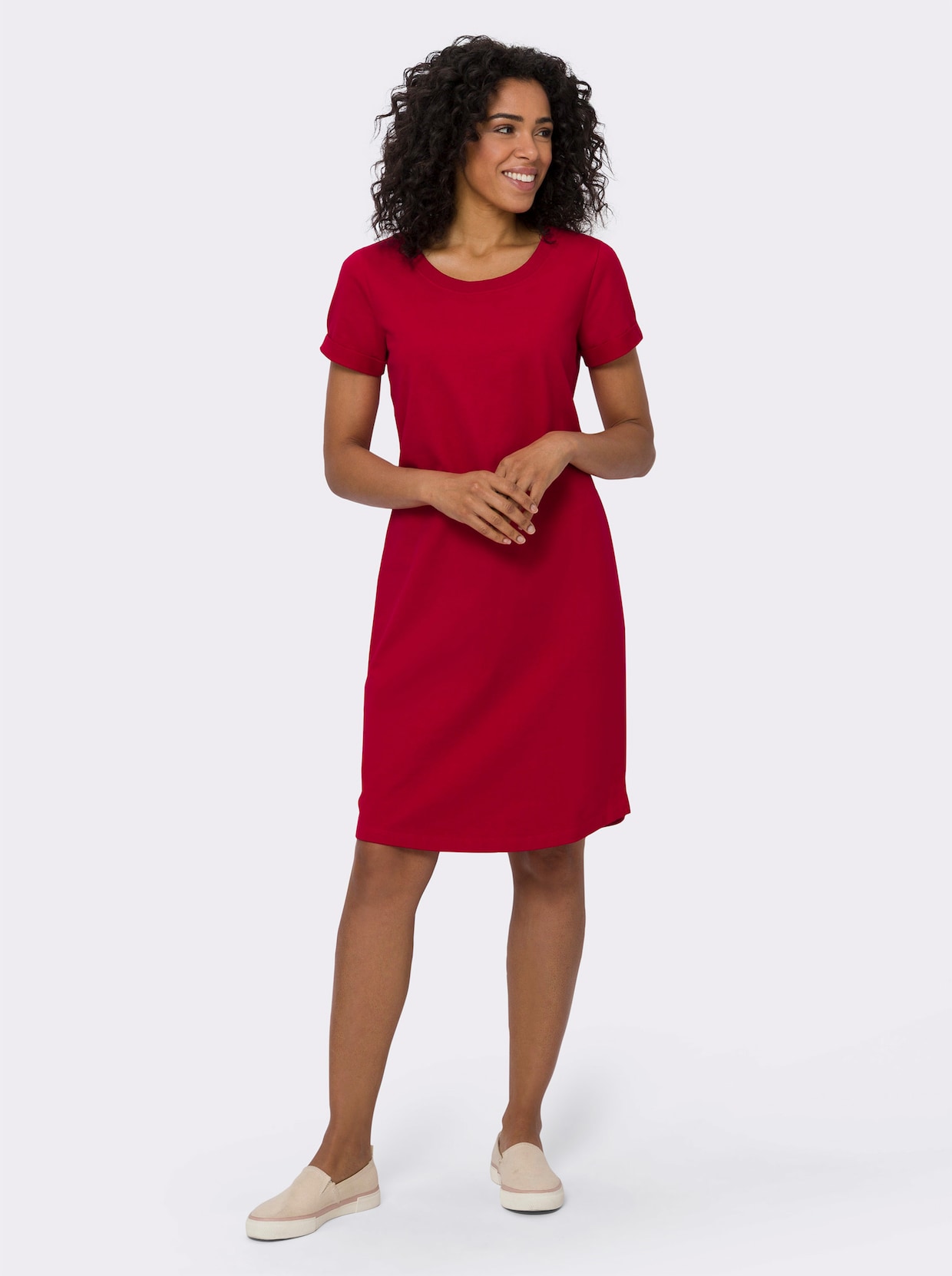Sweatkleid - rot