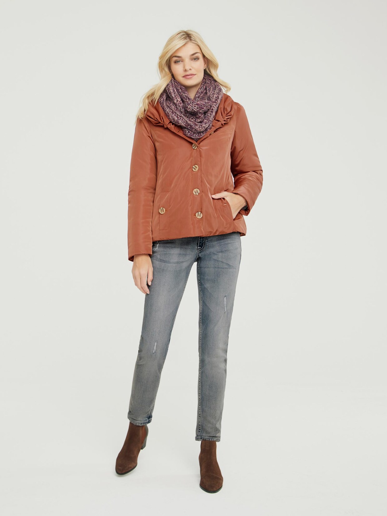 Linea Tesini Outdoorjacke - rostbraun