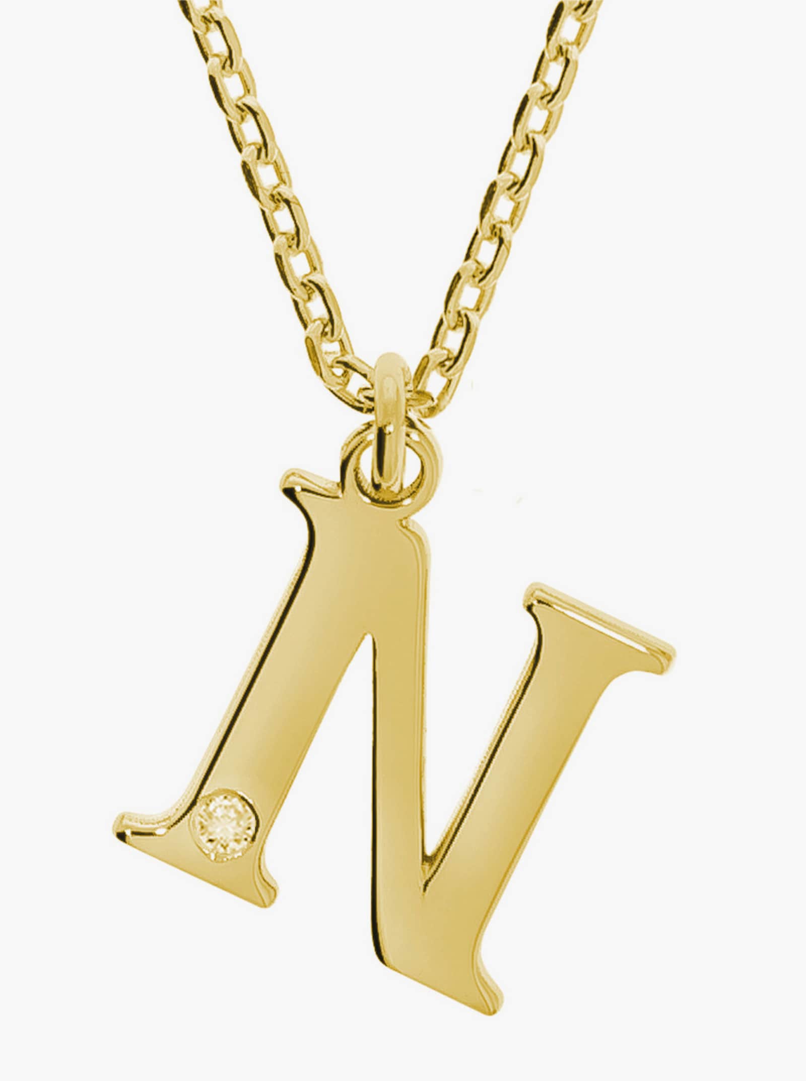 Anhänger mit Kette - Silber vergoldet 925