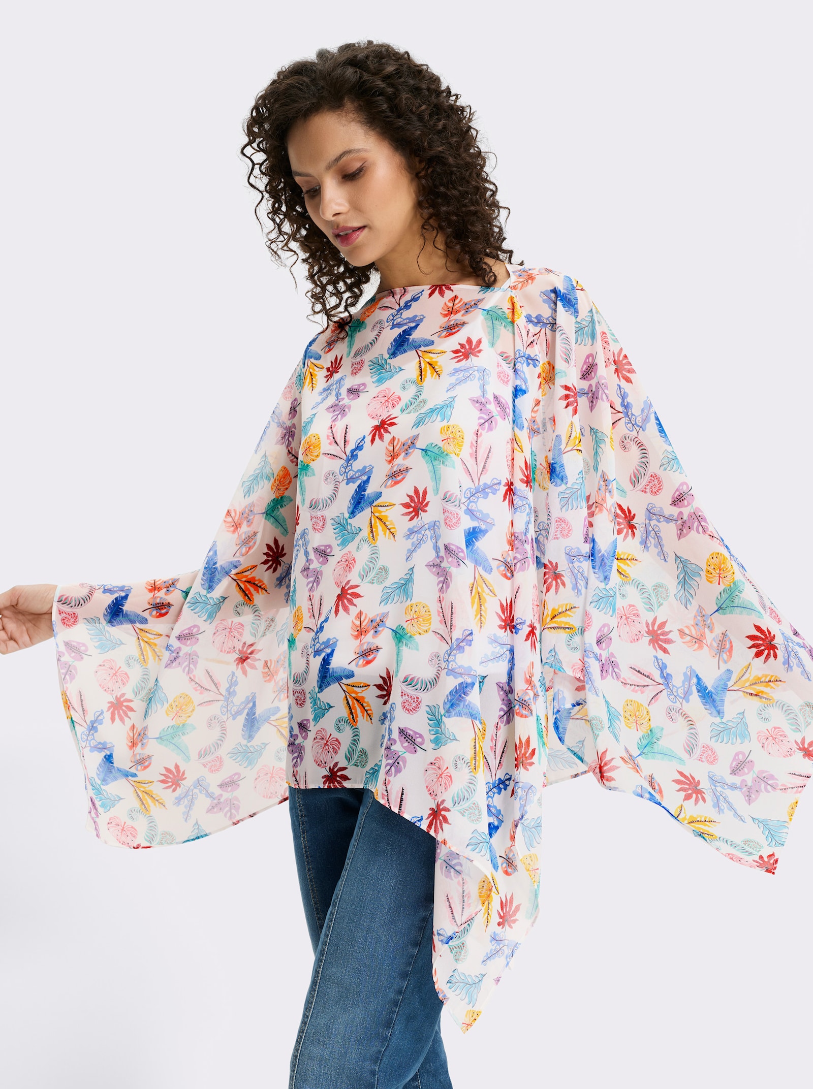 heine Tunique - blanc-corail imprimé