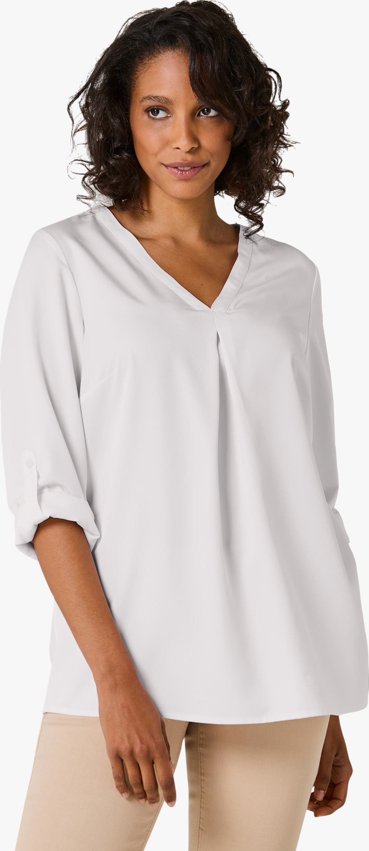 CREATION L PREMIUM Longbluse - weiß