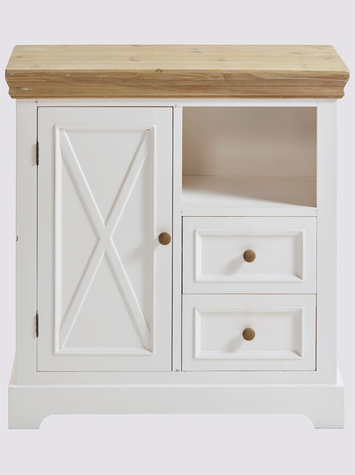 heine home Kommode - weiß-natur