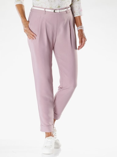 Bundfaltenhose - mauve
