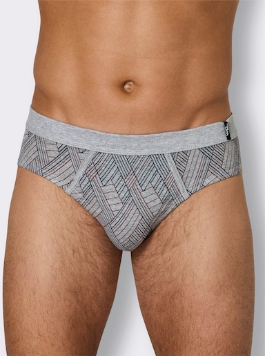 wäschepur men Slip - grau-meliert-sortiert