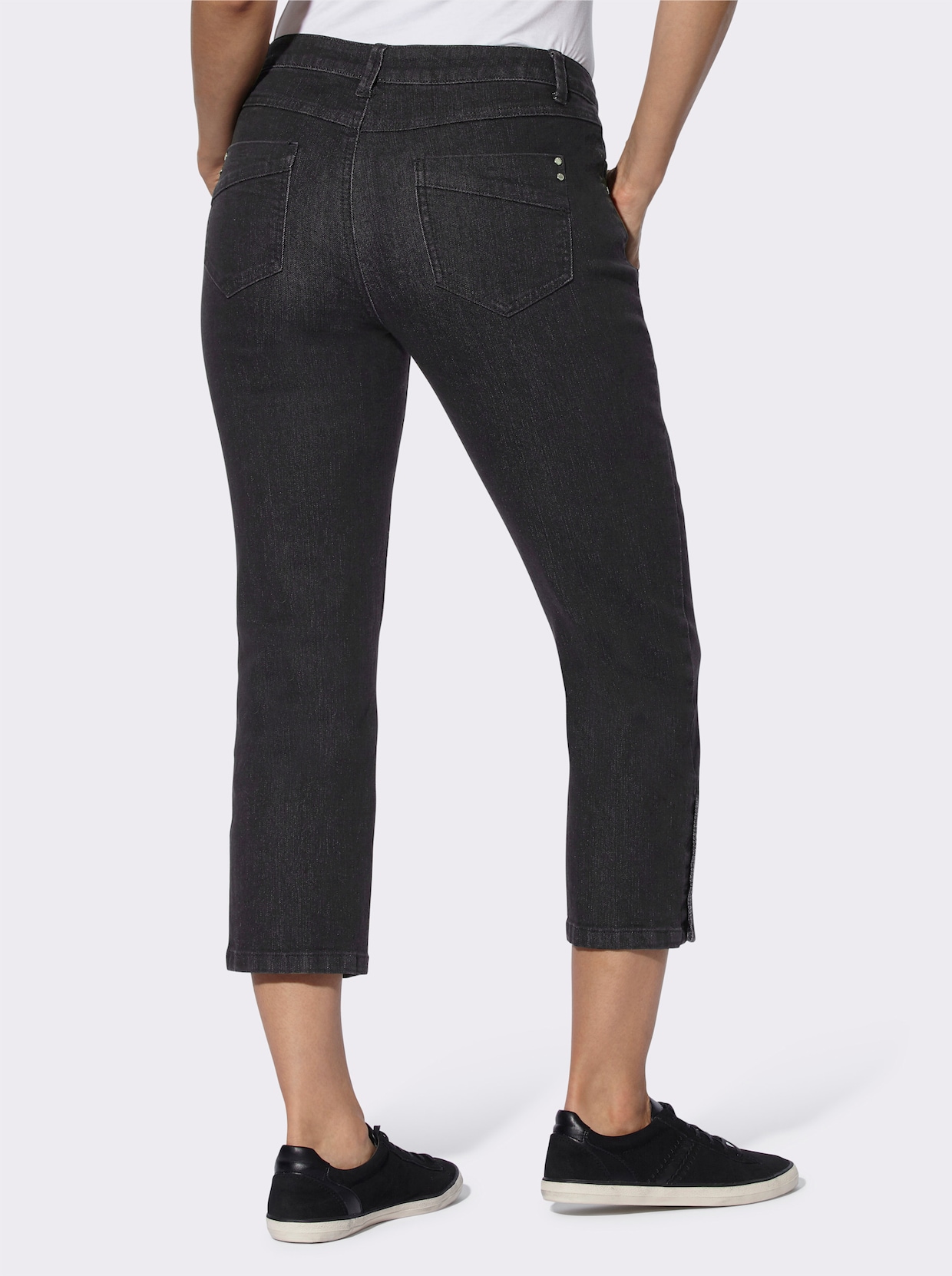 Jean 7/8 - denim noir