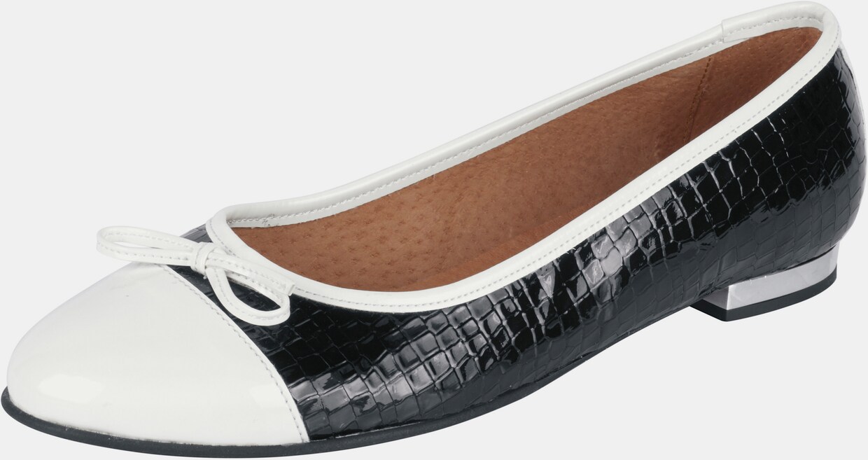 heine Ballerina - wit/zwart