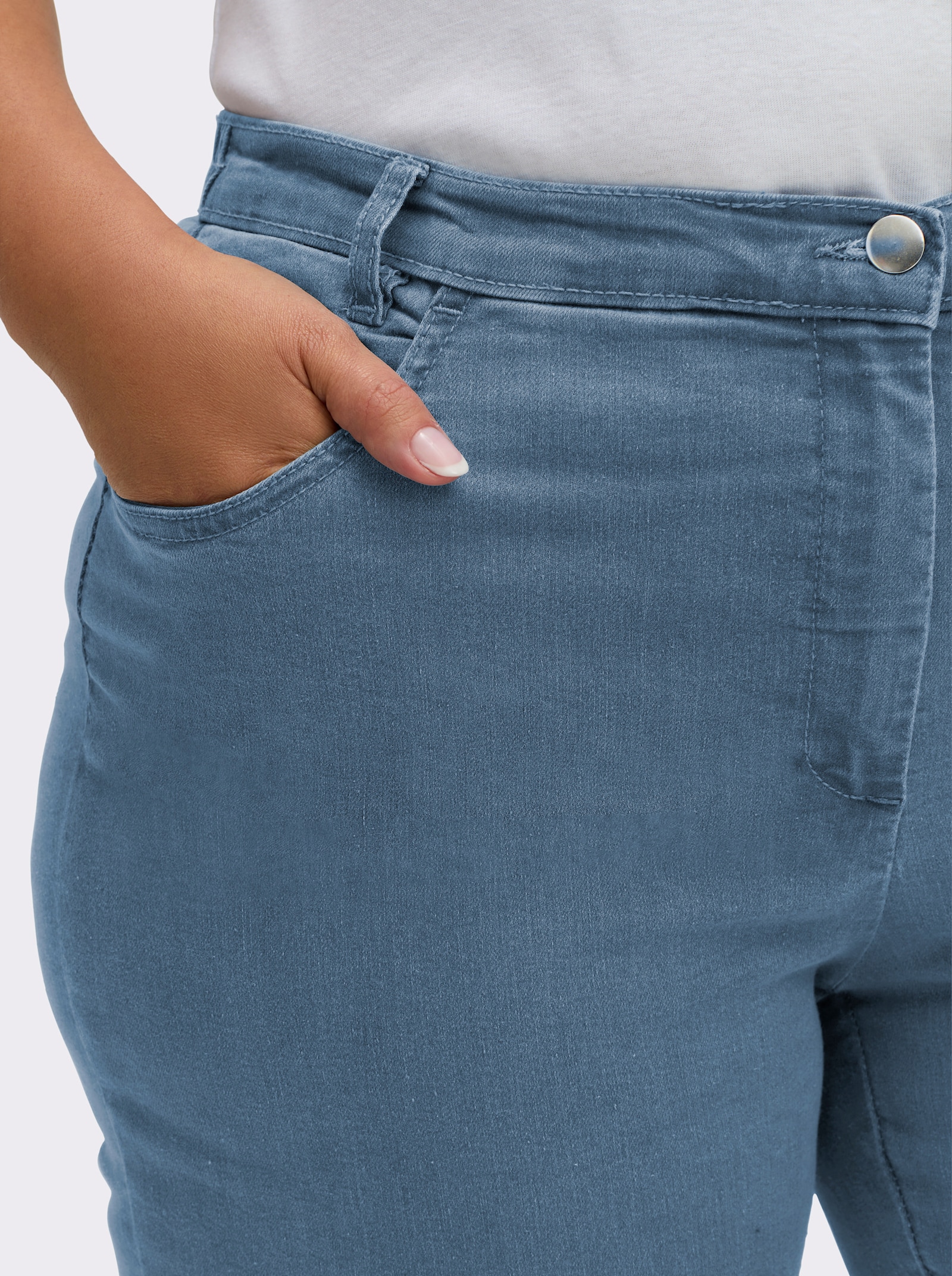 Jeans mit Stretch-Anteil - blue-bleached