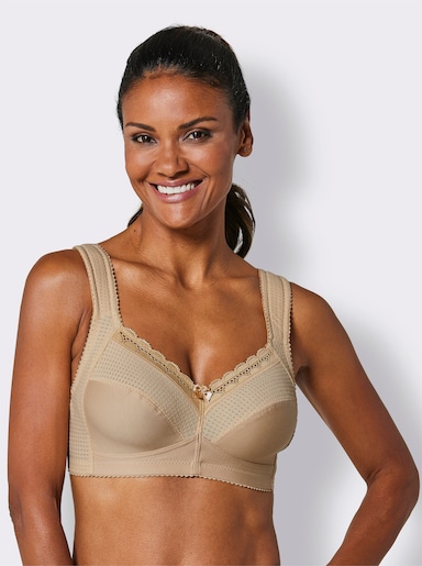 Miss Mary Entlastungs-BH ohne Bügel mit Komfortträgern - elfenbein
