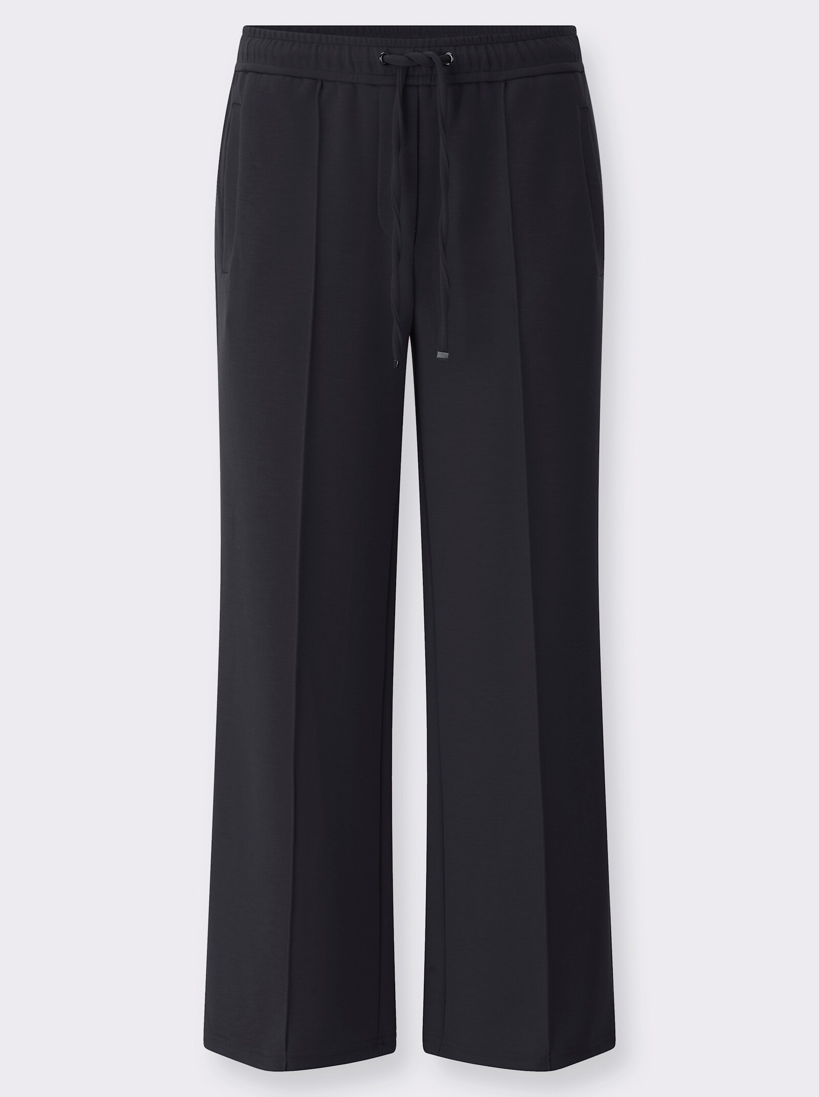 Schlupfhose in pflegeleichter Interlock-Qualität - schwarz