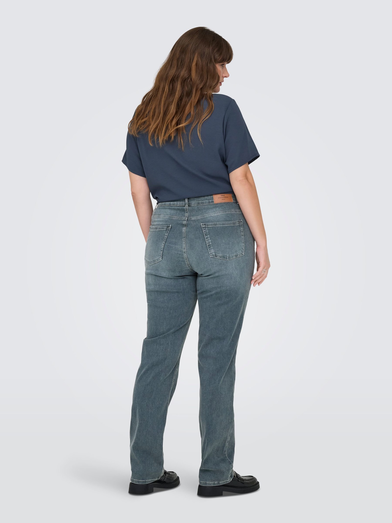ONLY CARMAKOMA High-waist-Jeans - special blue grey denim