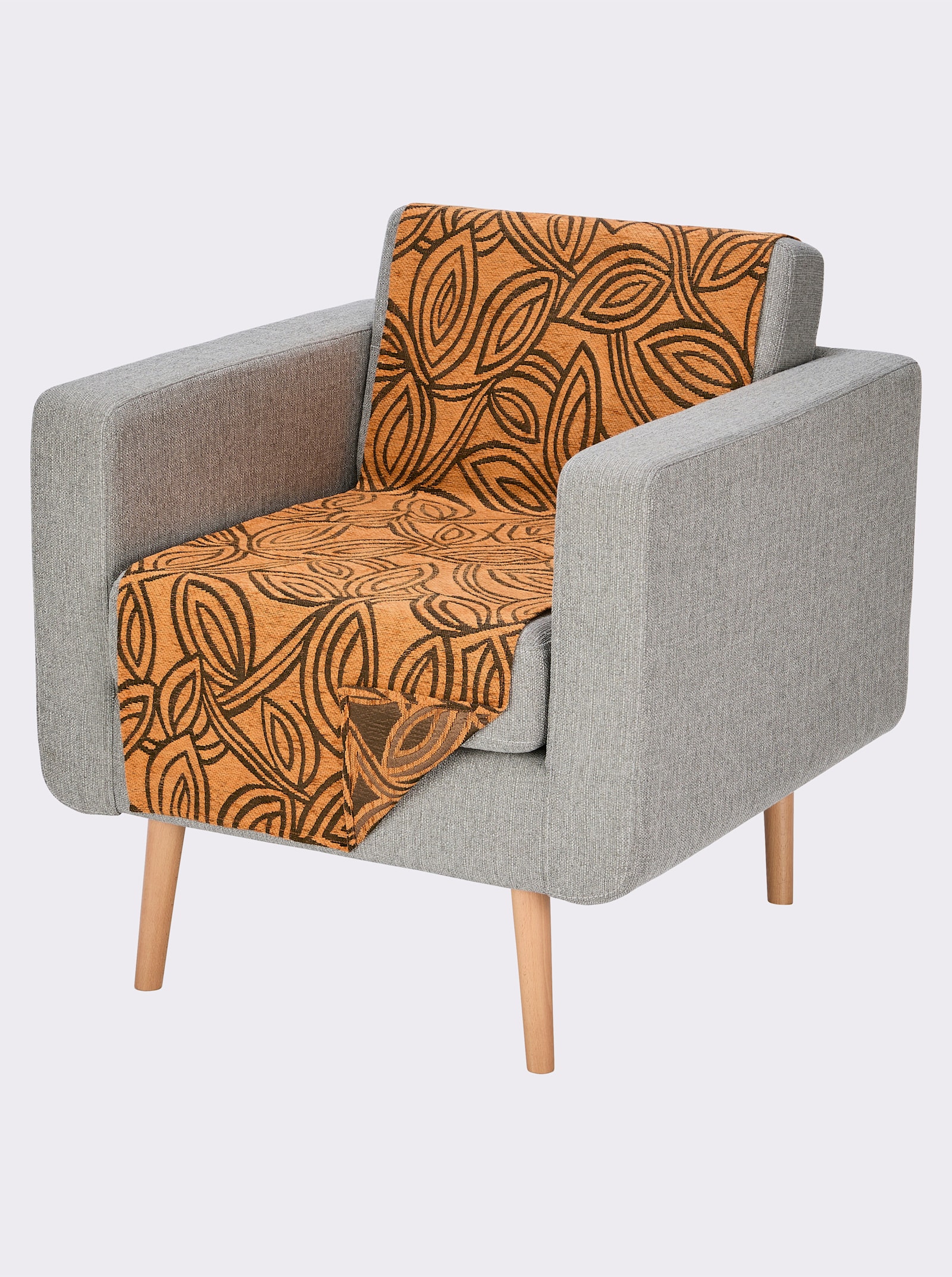 Wohnprogramm - schoko-papaya-gemustert