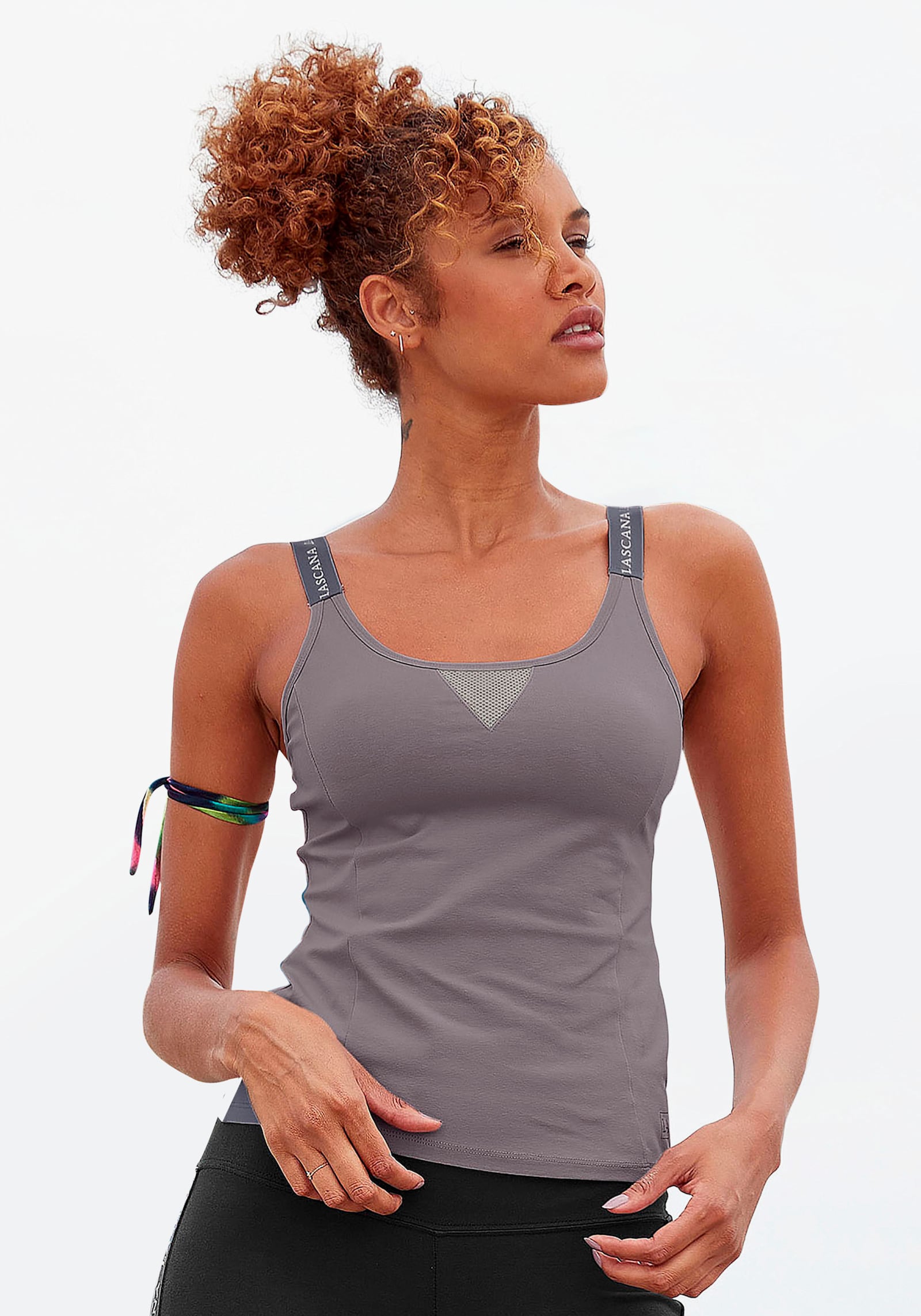 LASCANA ACTIVE Funktionsshirt - stone