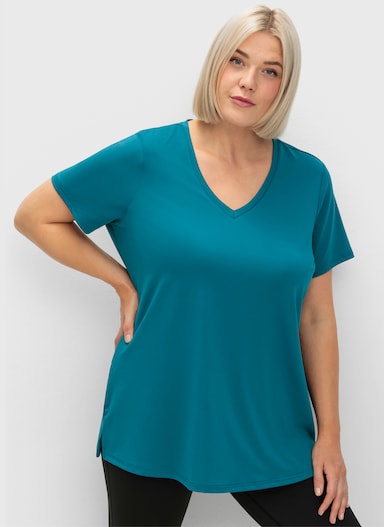 sheego Funktionsshirt - dunkelpetrol