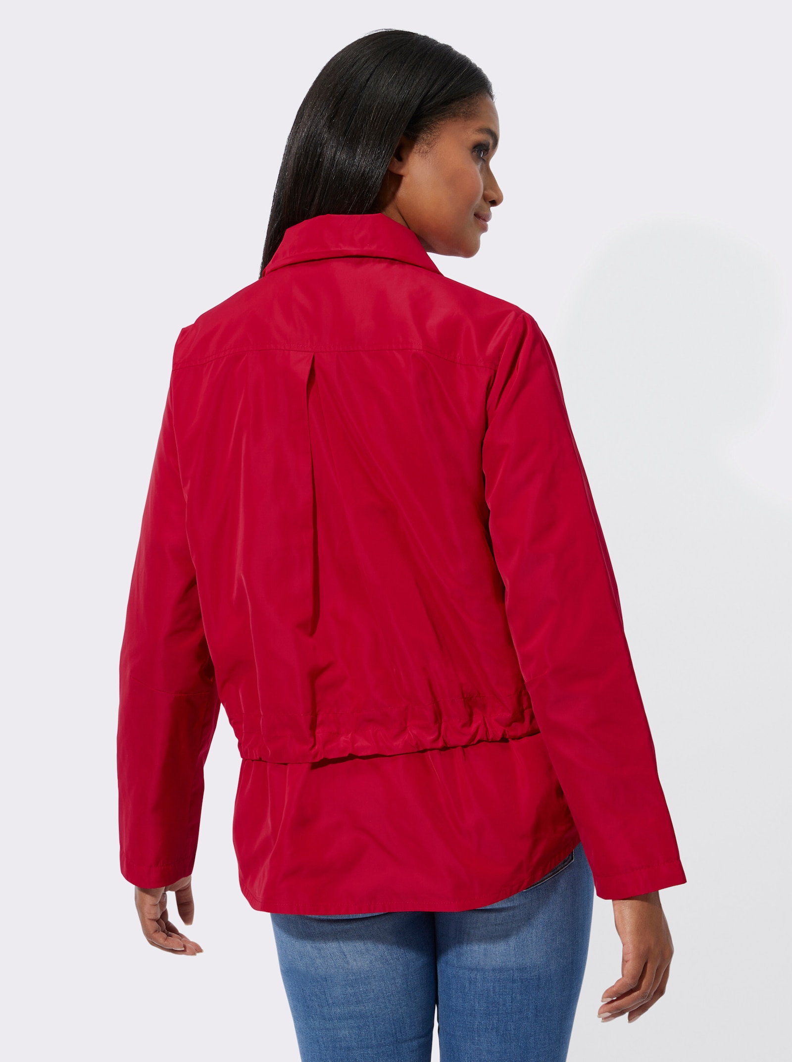 Blousonjacke mit Tunnelzug - rot