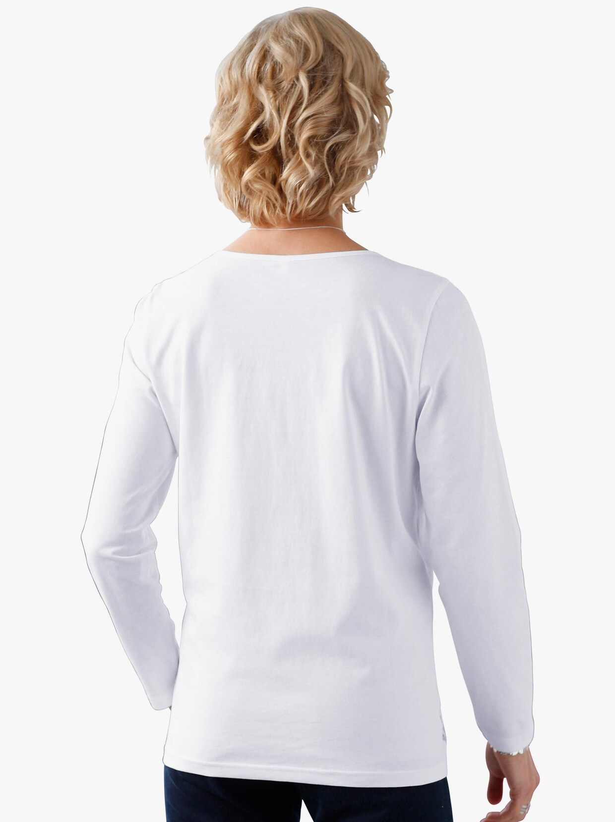 Shirt met lange mouwen - wit