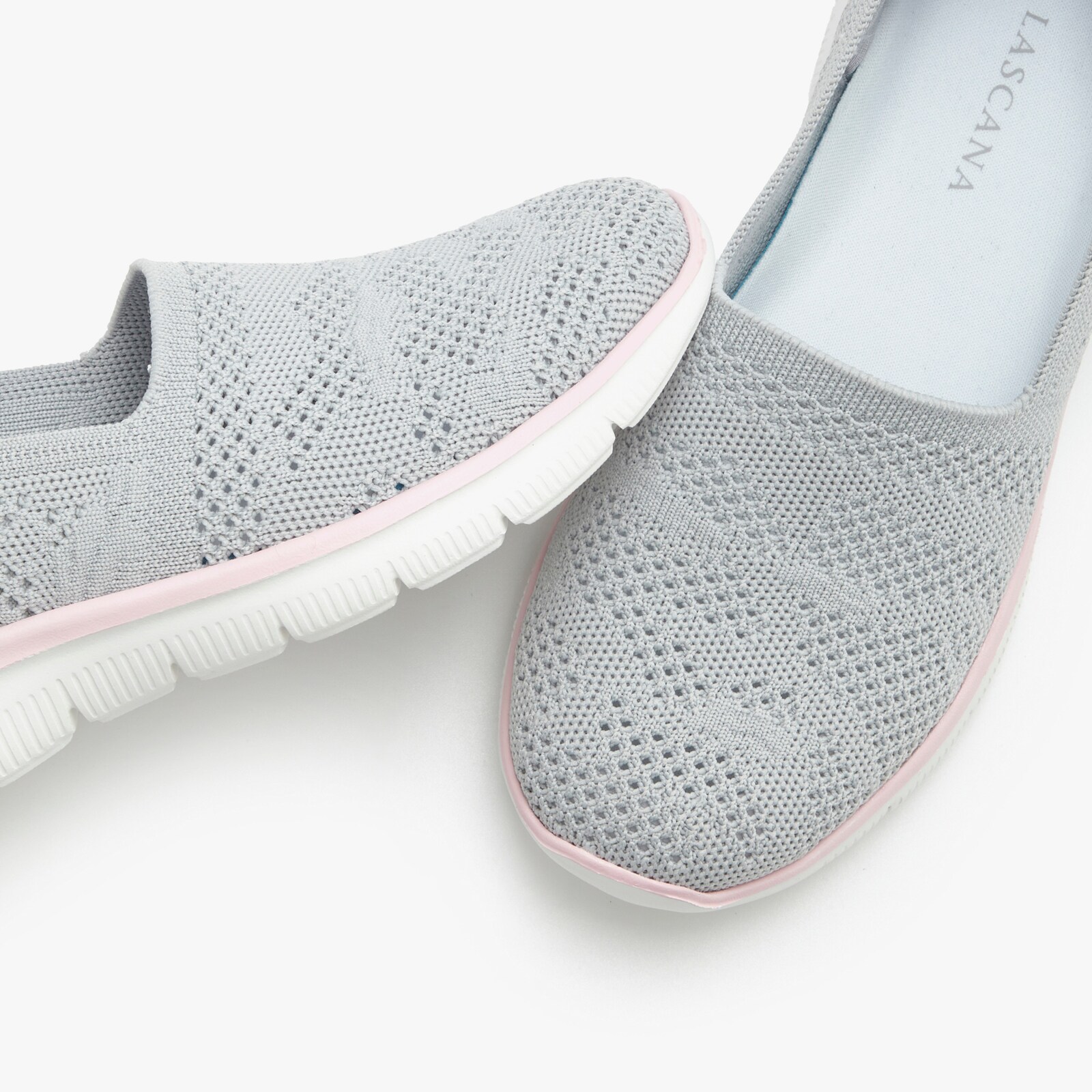 LASCANA Slipper - grau/rosé