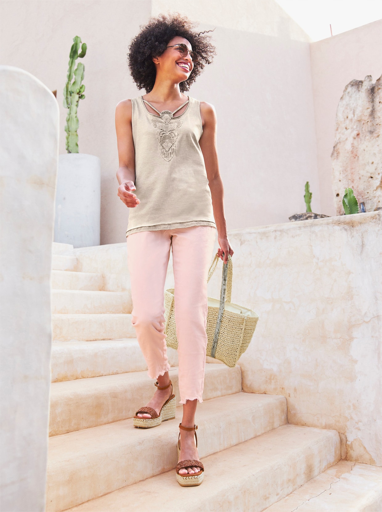 heine Pantalon - rose clair