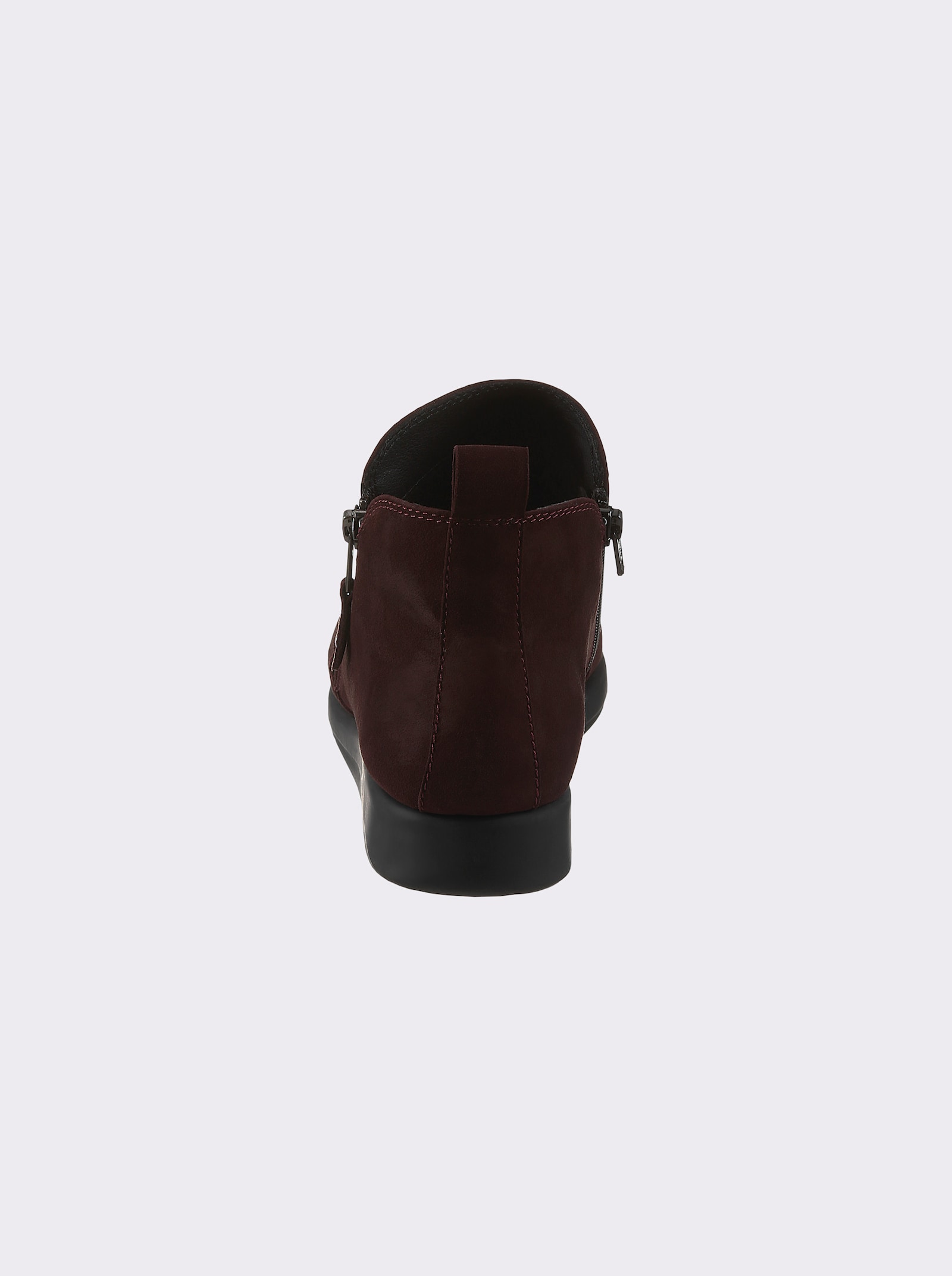 airsoft modern+ Stiefelette mit Nubukleder - bordeaux