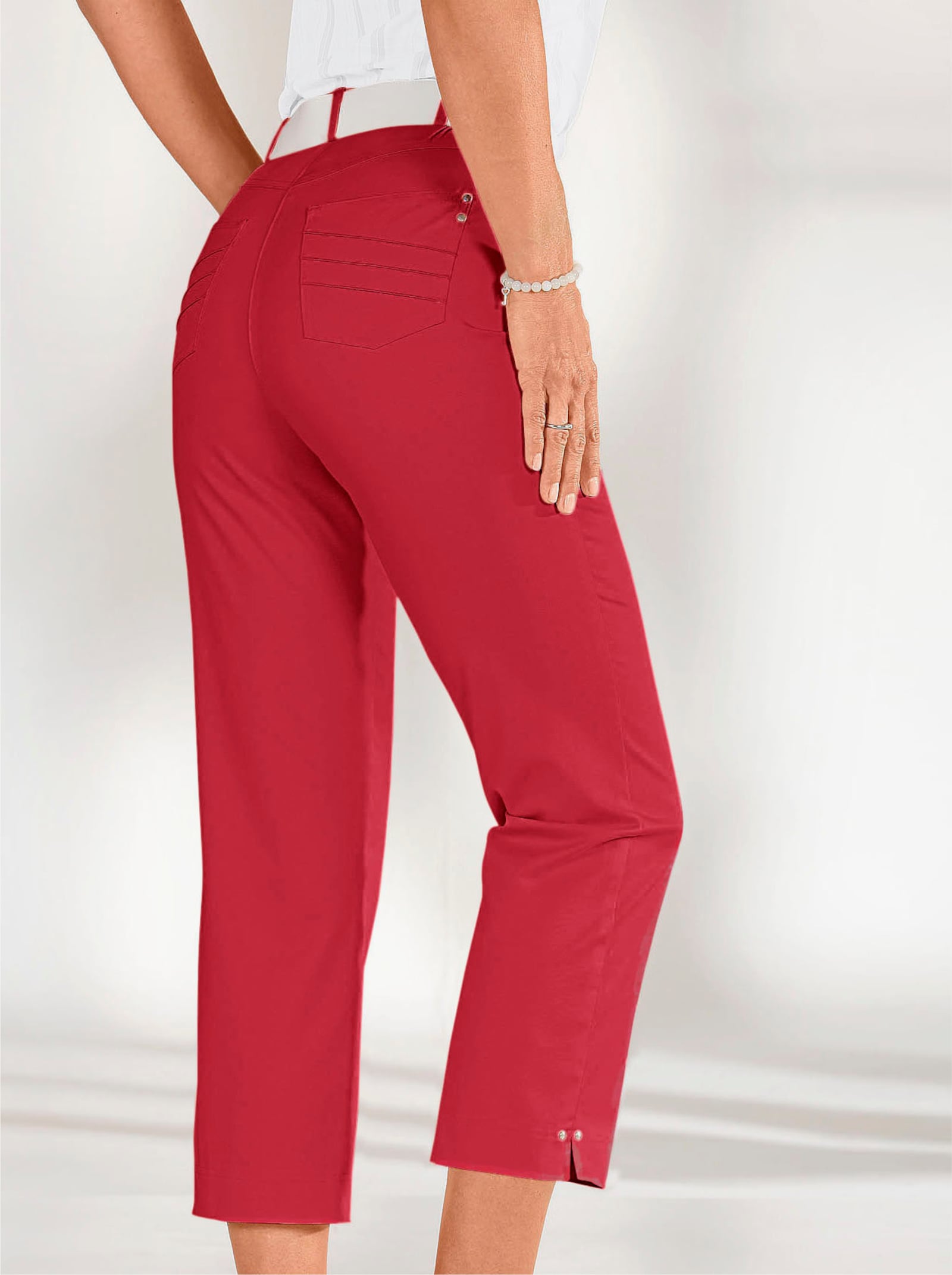 Cosma 7/8-broek, vuilafstotend en kreukarm - rood