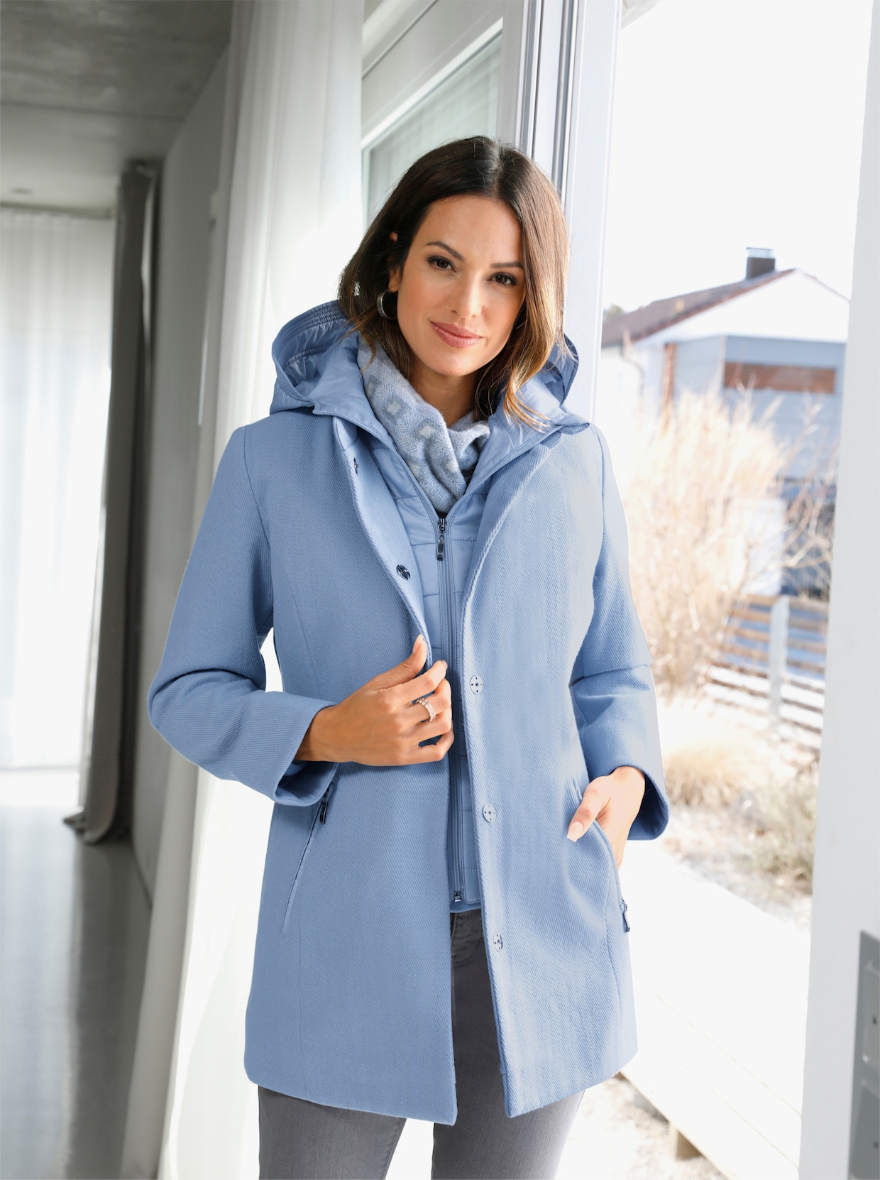 2-in-1-Jacke - bleu