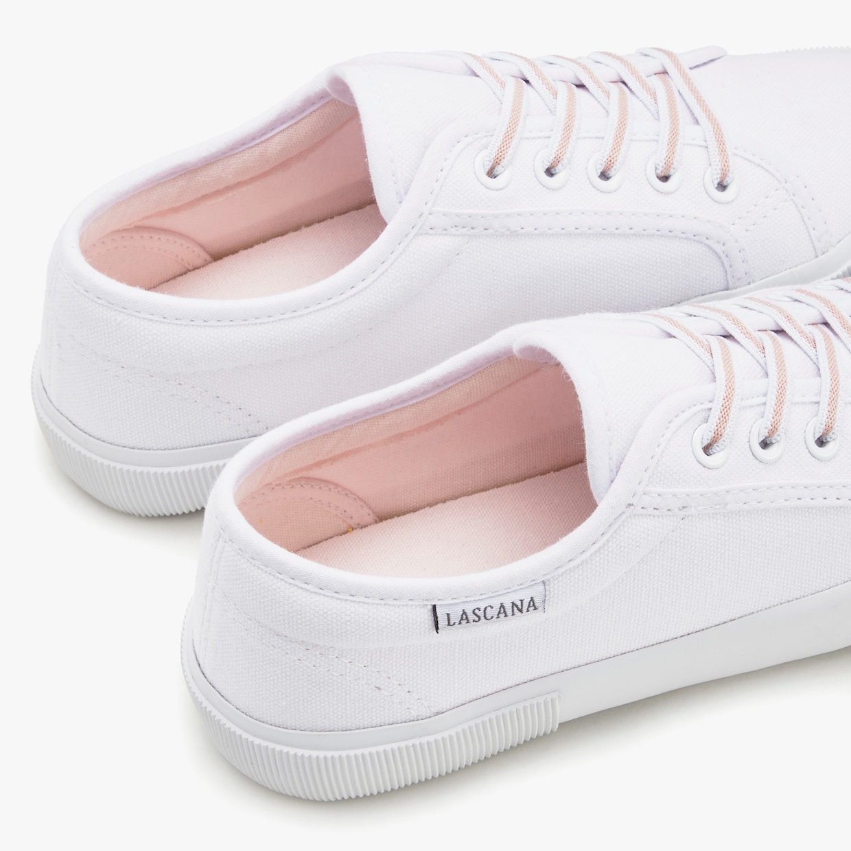 LASCANA Sneaker - weiß-rosé