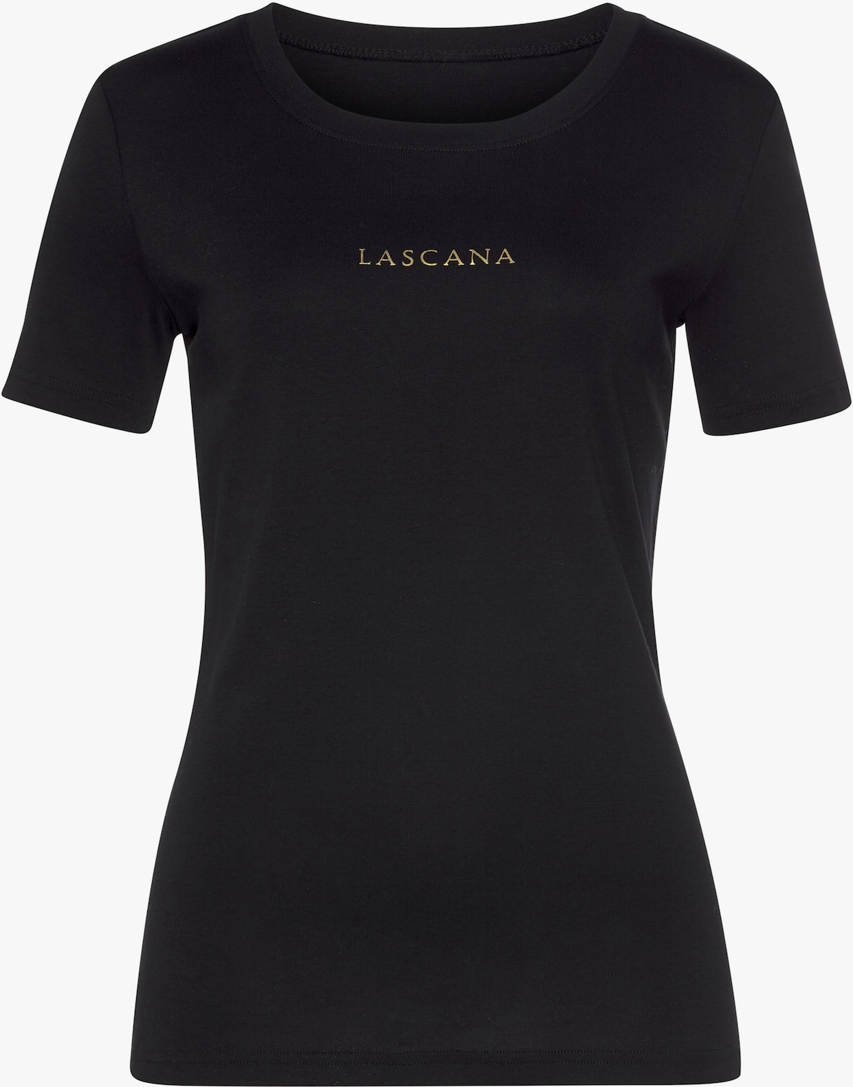 LASCANA T-Shirt - bordeaux, schwarz