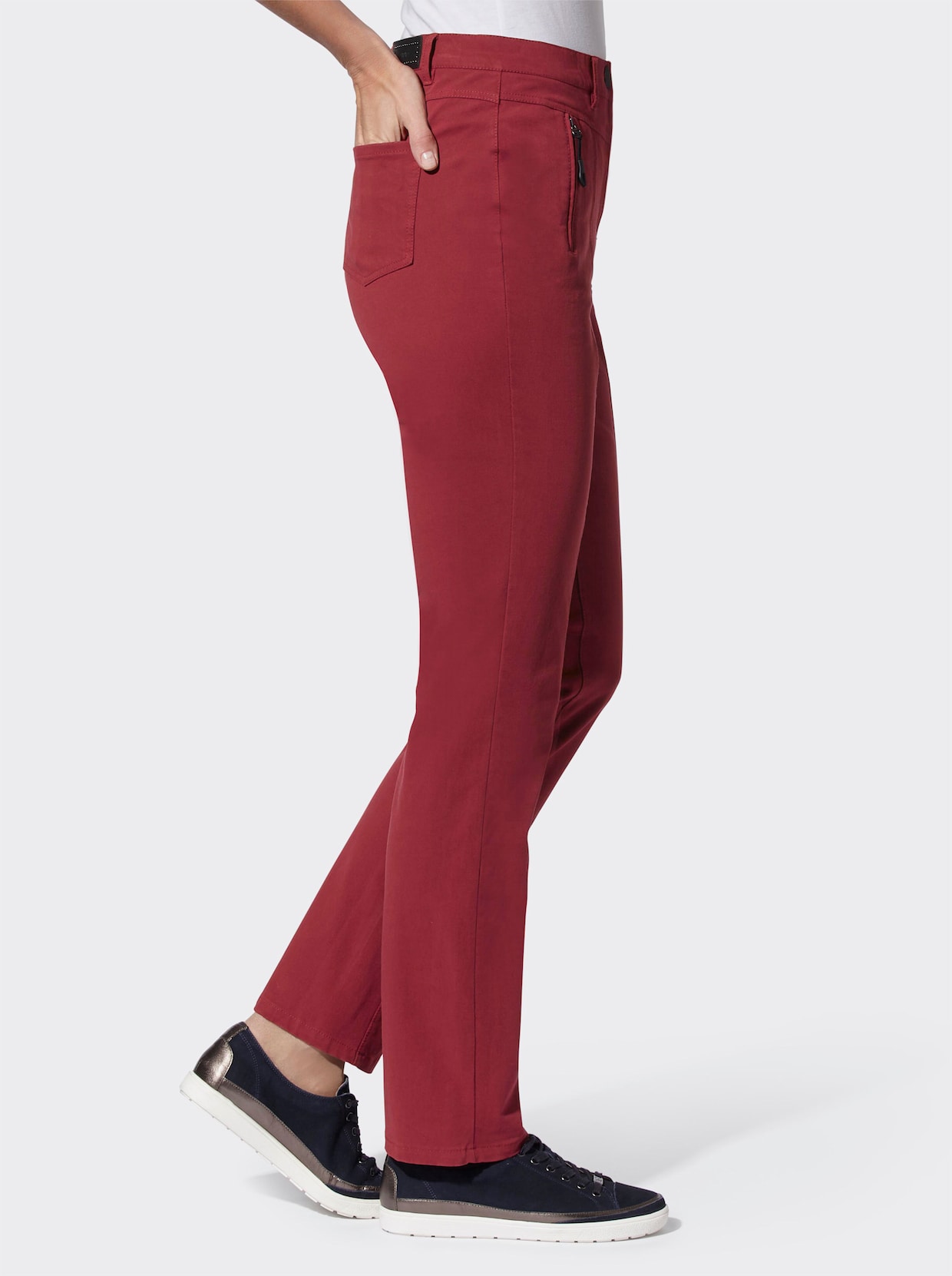 Cosma Twill-broek - donkerrood