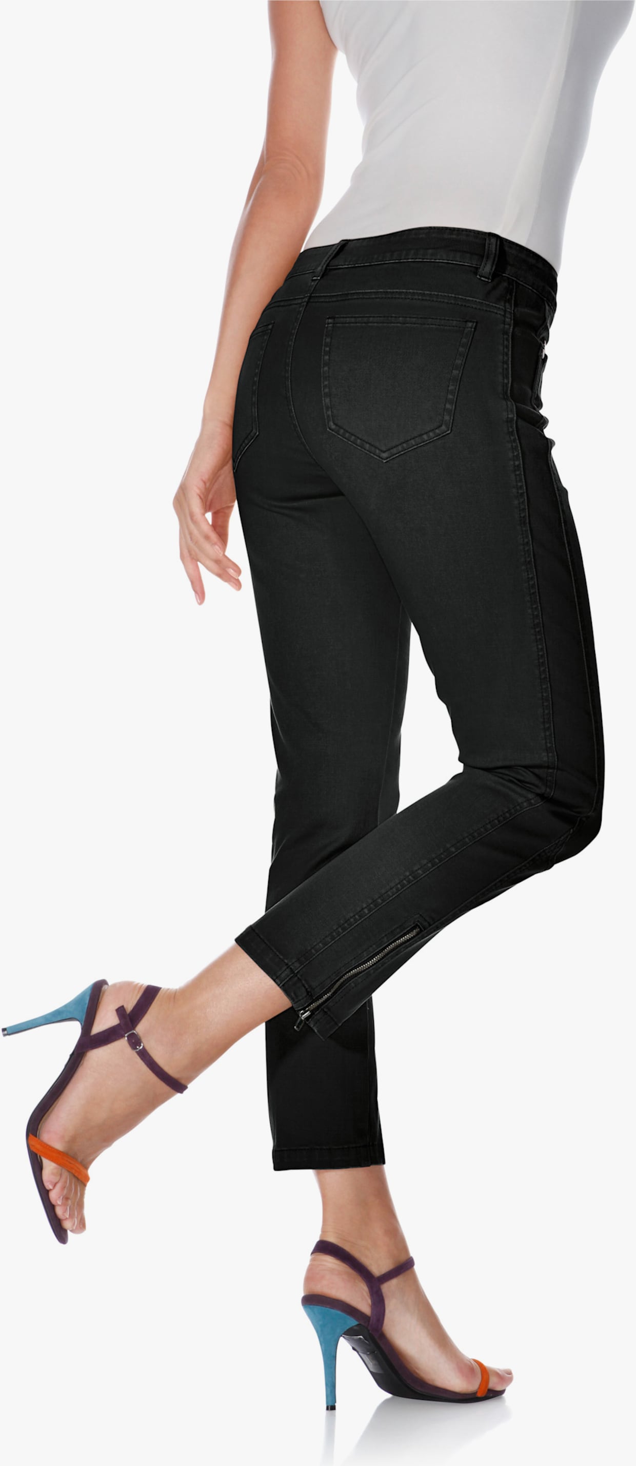 heine Pantalon skinny - noir