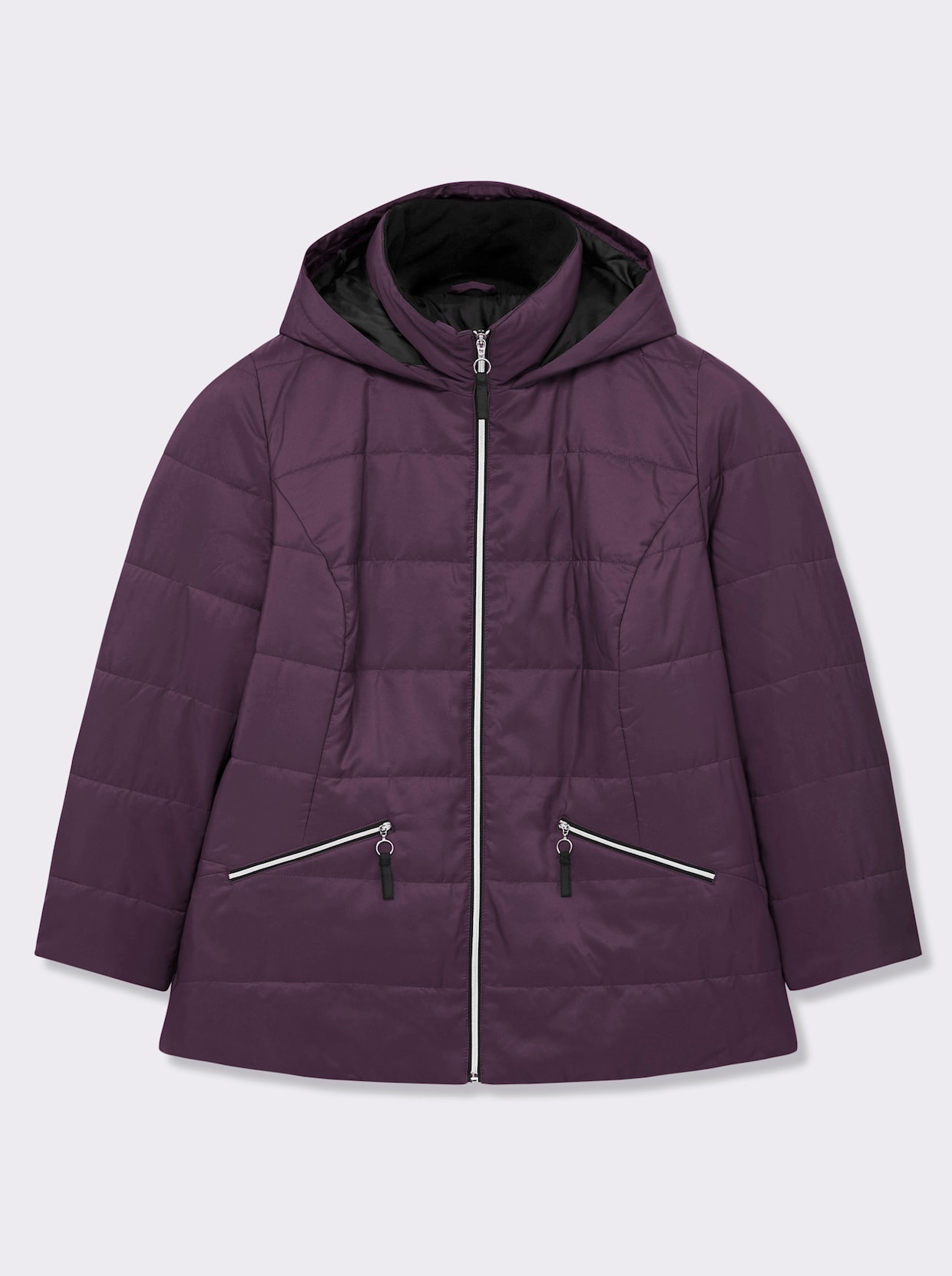 Steppjacke - aubergine