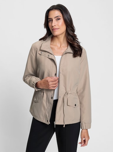 Übergangsjacke mit Taillen-Tunnelzug - sesam