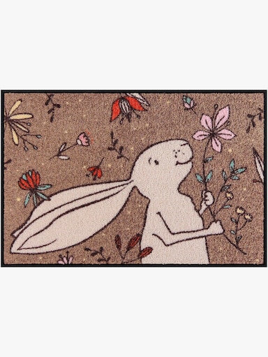 Salonloewe Fußmatte - taupe-ecru-bedruckt