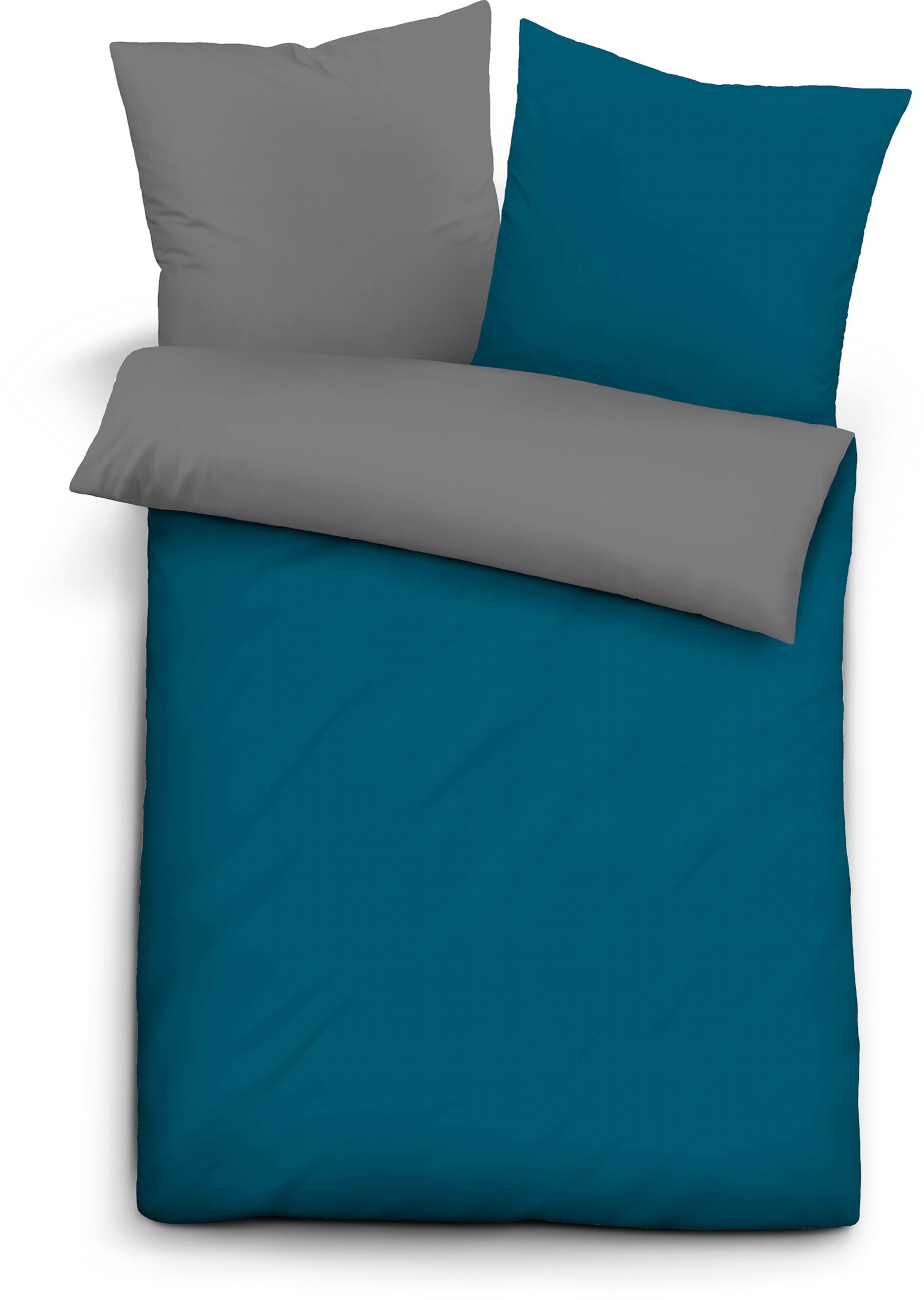 BLAU.DE günstig Kaufen-Bettwäsche in blau-grau von Biberna. Bettwäsche in blau-grau von Biberna <![CDATA[Bettwäsche von BIBERNA. Moderne Wende-Bettwäsche in hochwertiger feinfädiger Linon-Qualität - hautsympathisch, atmungsaktiv und strapazierfähig. Schadstofffre