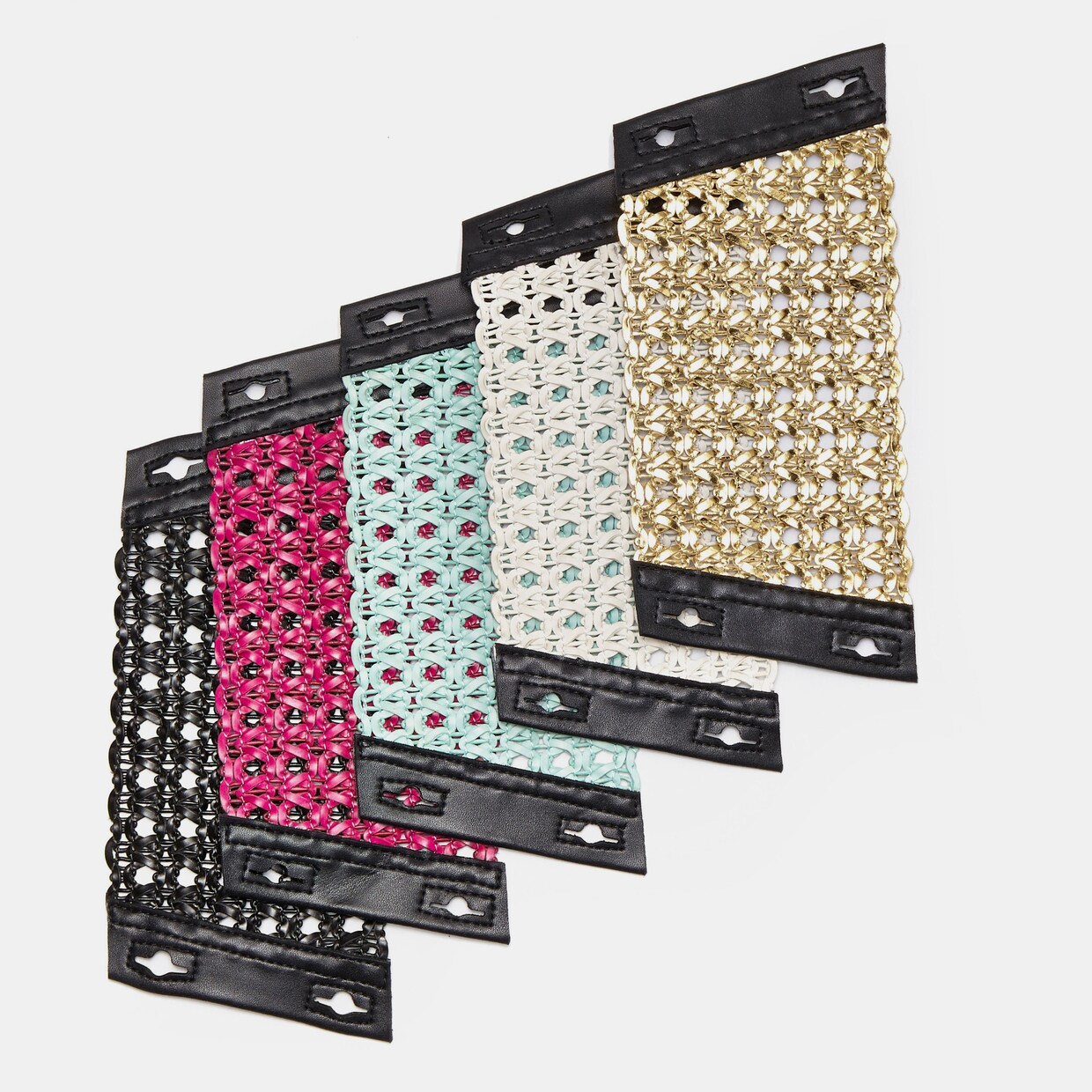 LASCANA Pantolette - goldfarben-pink-türkis-weiß-schwarz