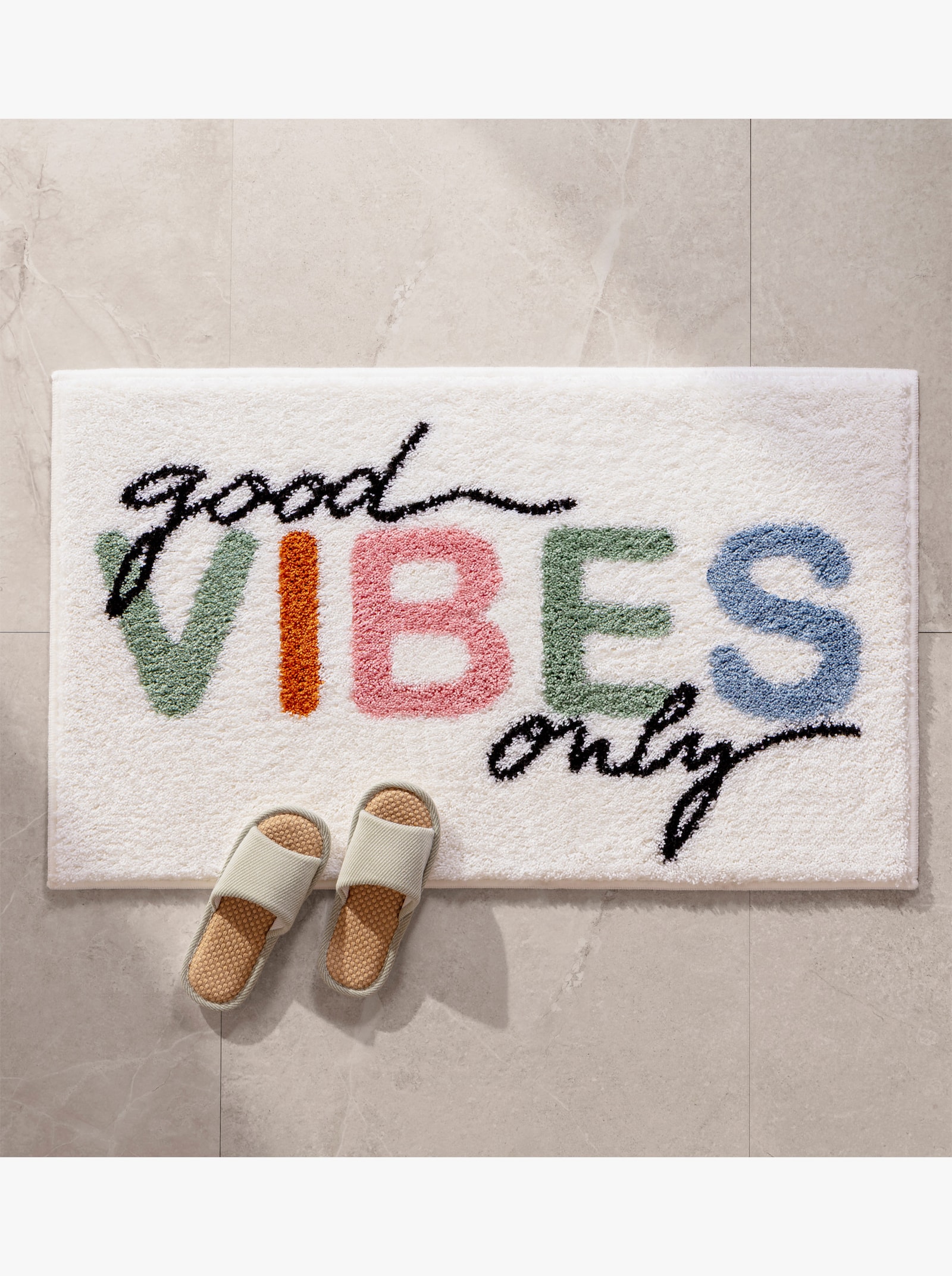 Grund Badematte - ecru-bunt