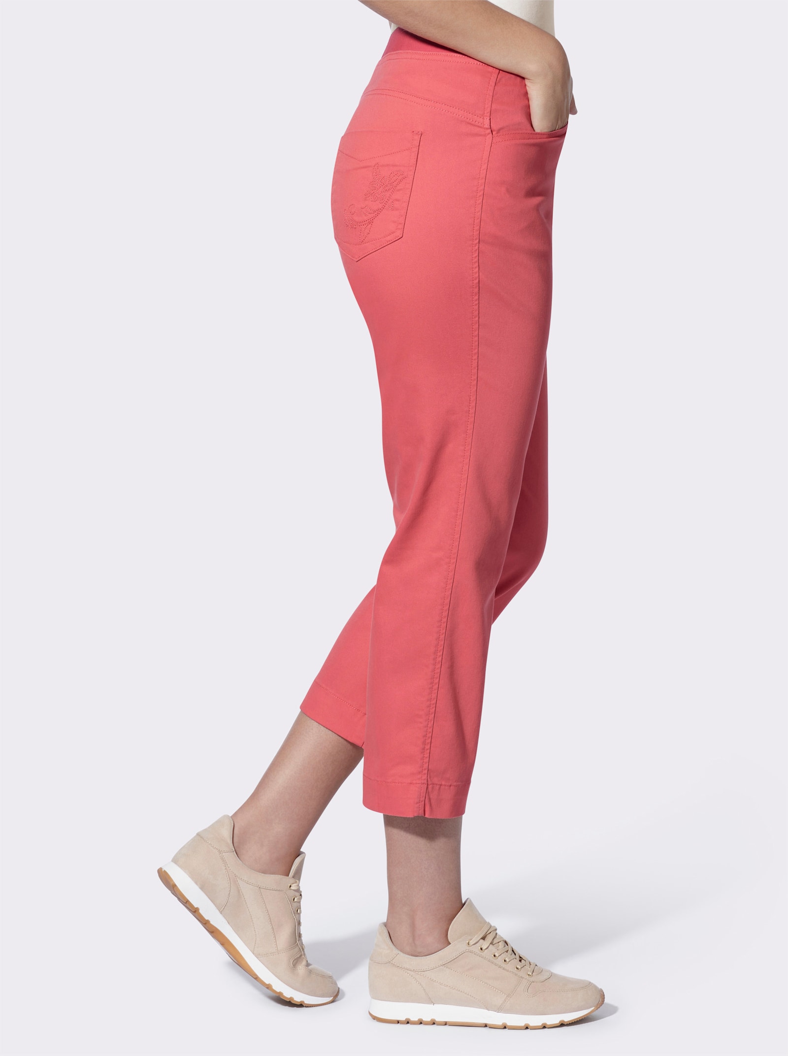 heine Caprihose mit Dehnbund - koralle