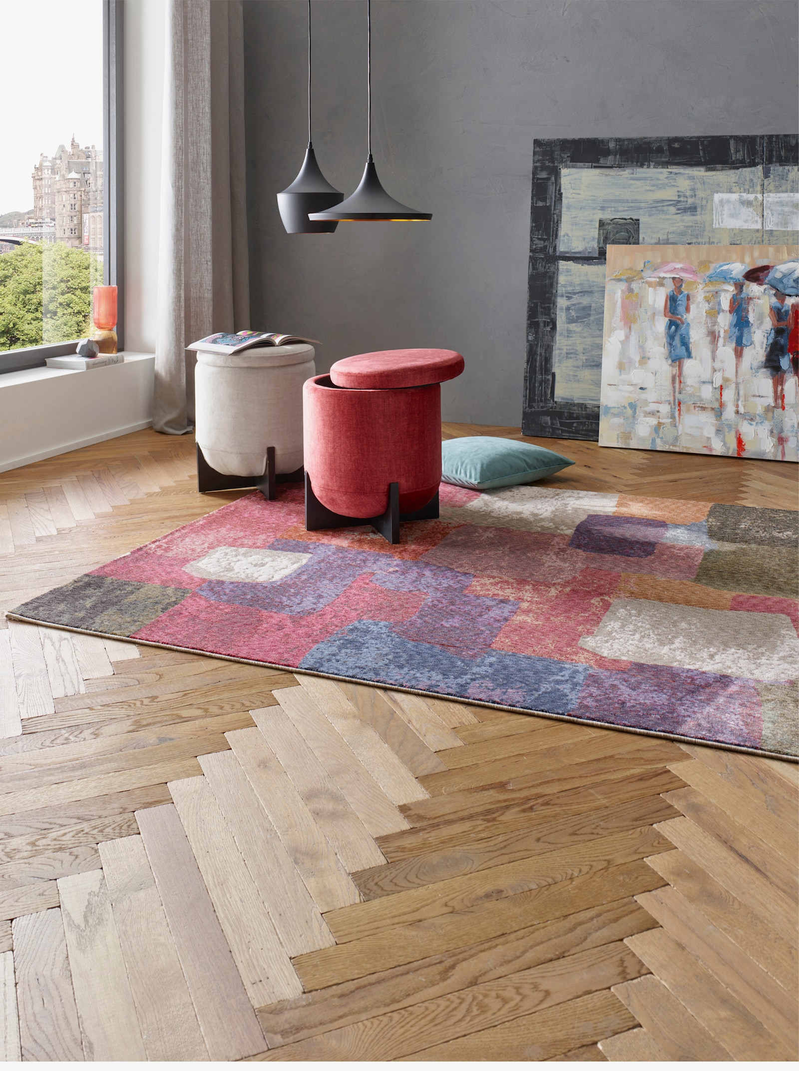 heine home Hocker - taupe