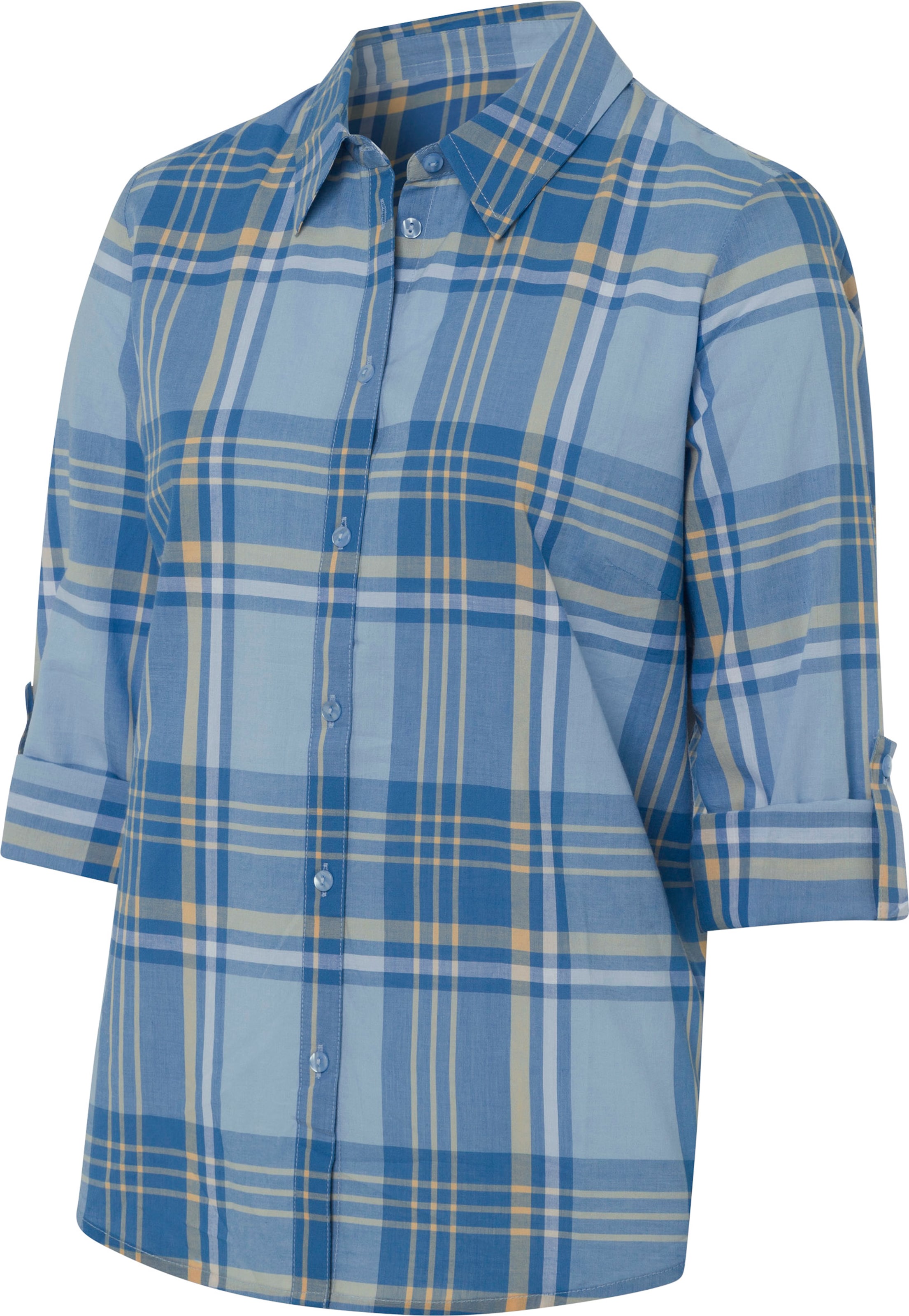 Classic Basics Geruite blouse