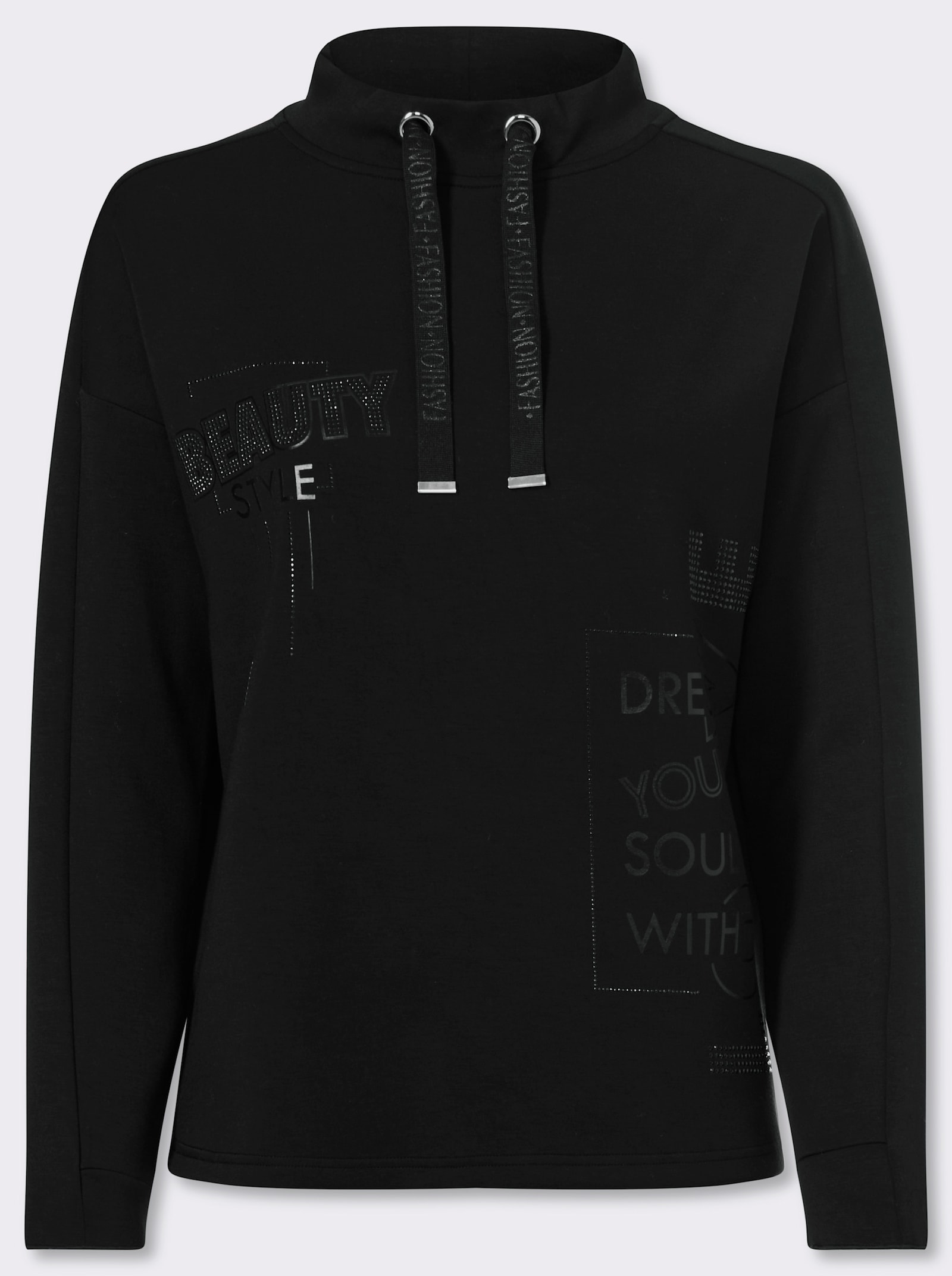 heine Sweatshirt met opschrift - zwart