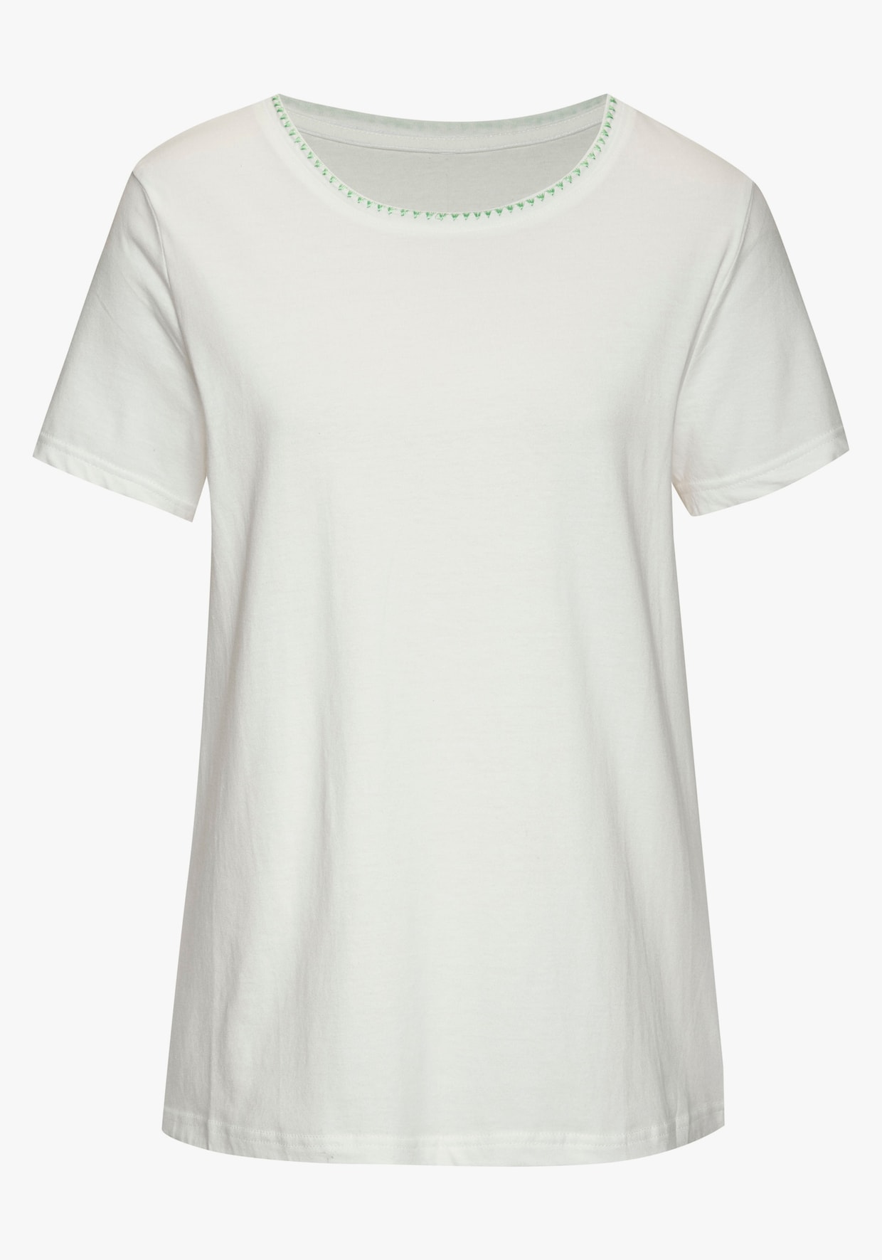 Vivance T-shirt - groen, crème