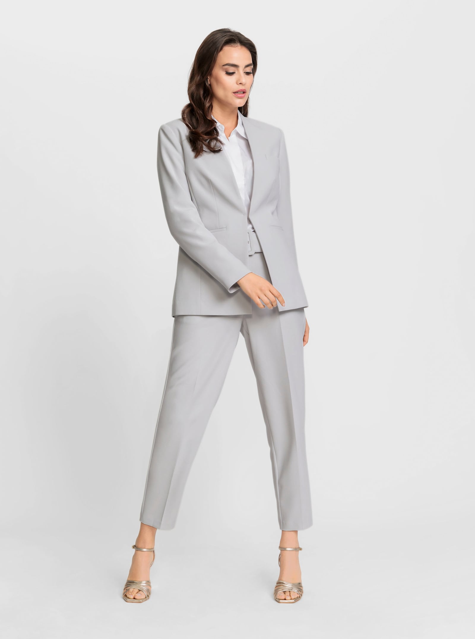 heine Hosenanzug mit Viskose-Anteil - hellgrau